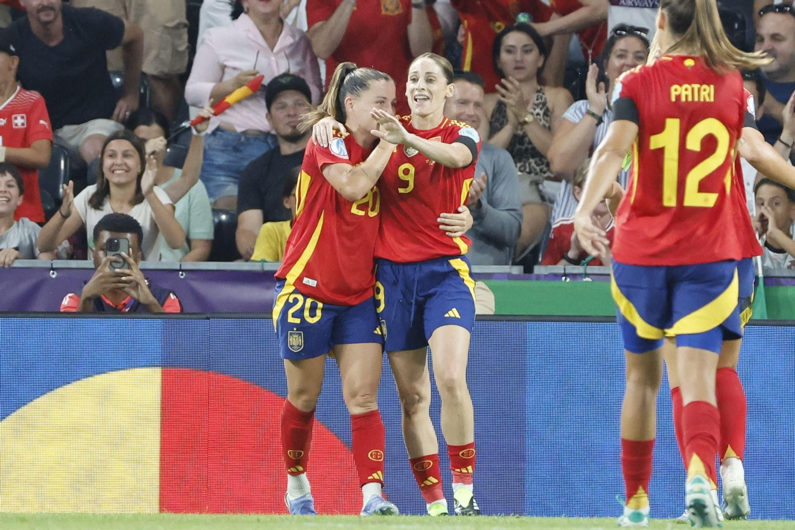 Las fotos del España - Portugal en la Eurocopa femenina