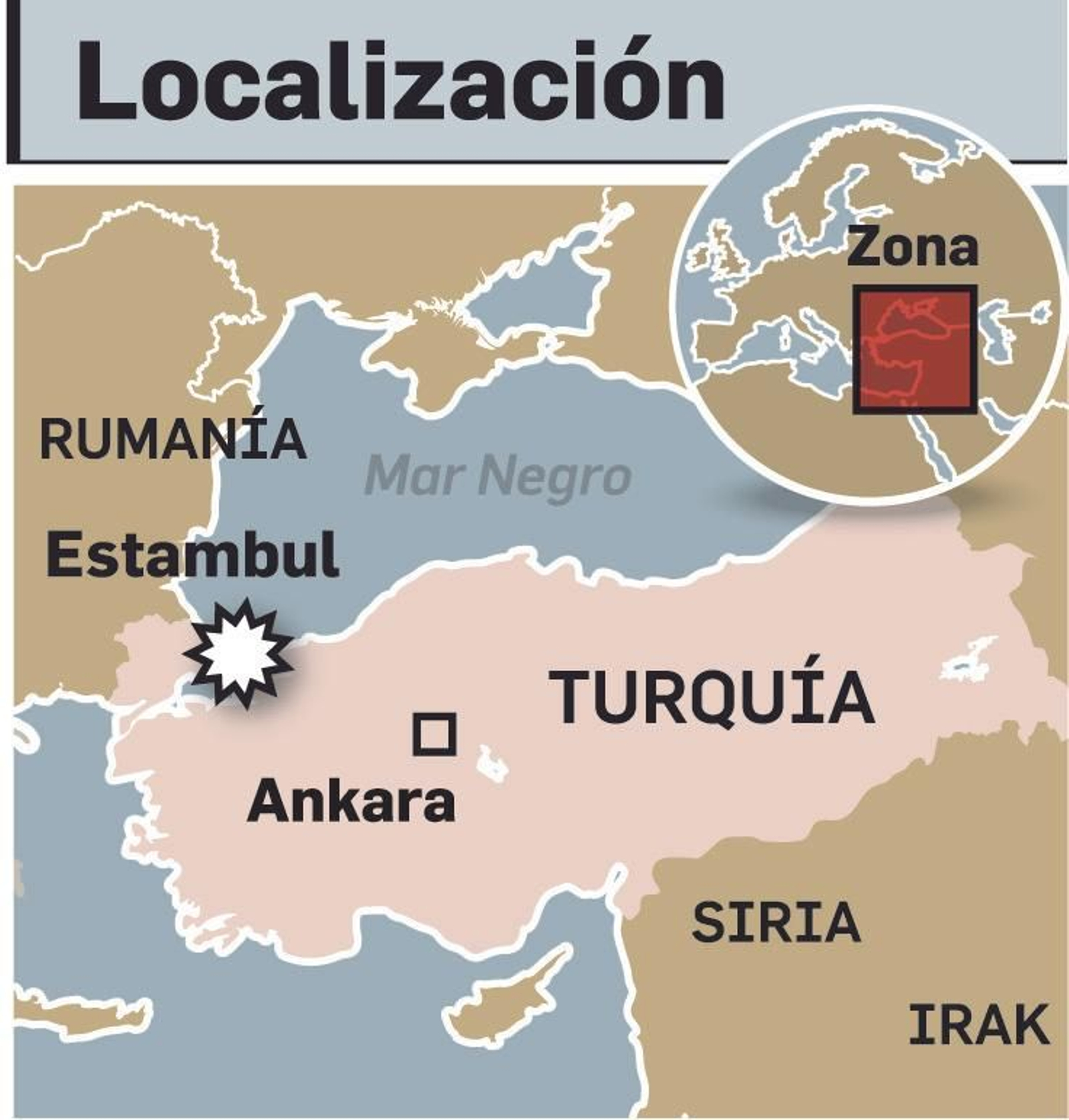 Lugar de los atentados.