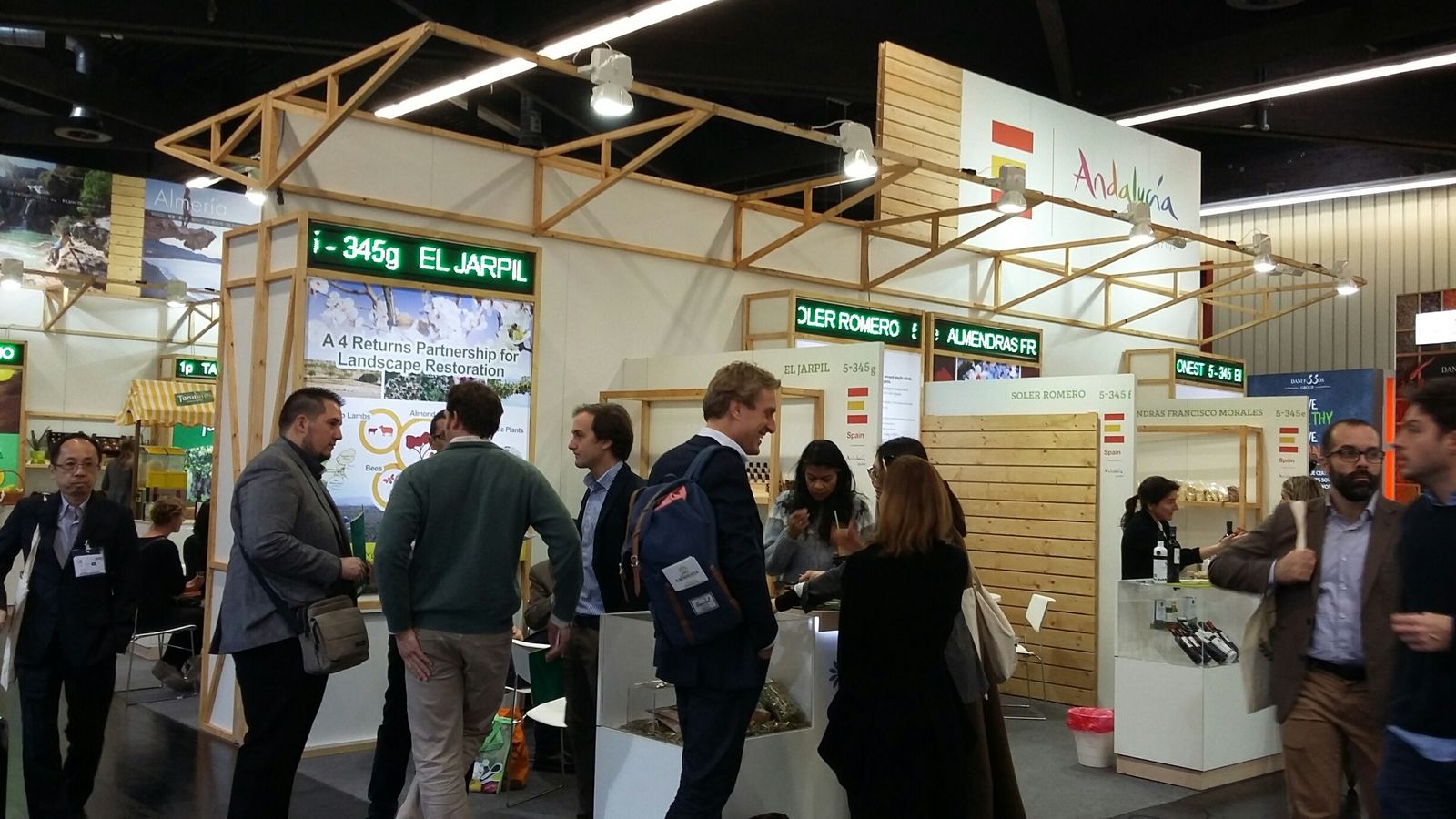 Imagen del expositor de El Jarpil, en una edición anterior de Biofach, en Nuremberg (Alemania).