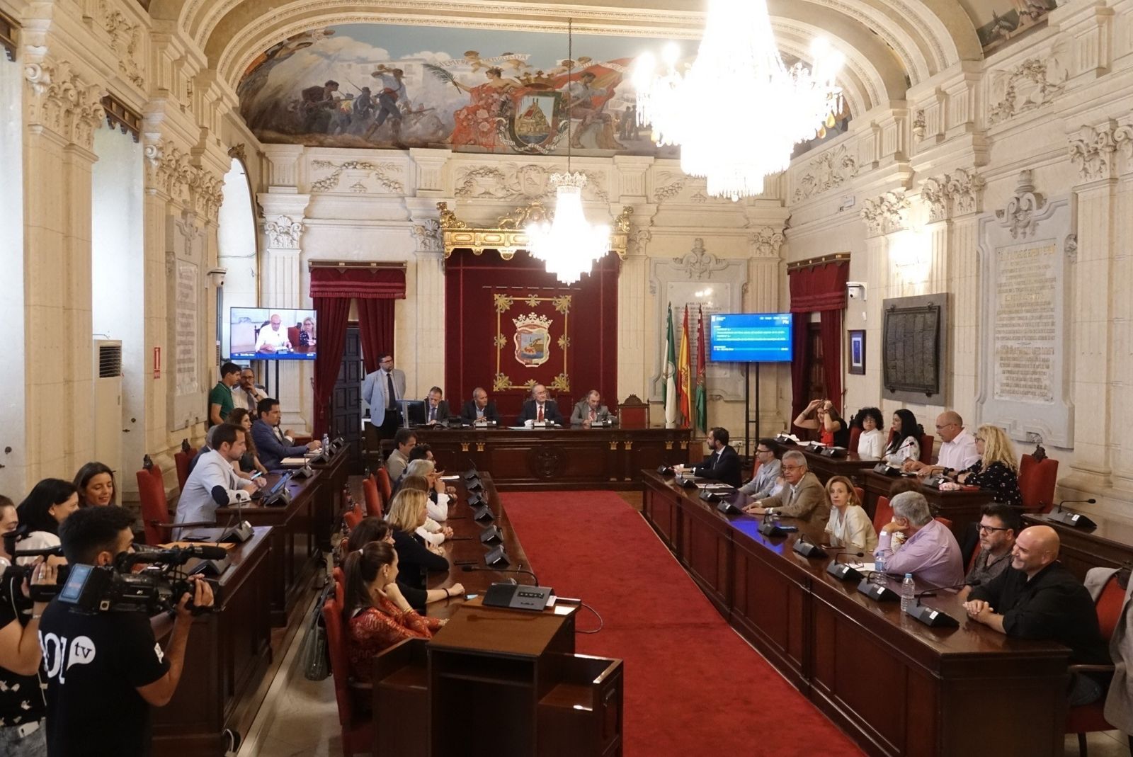 Pleno del Ayuntamiento de Málaga en una imagen de archivo