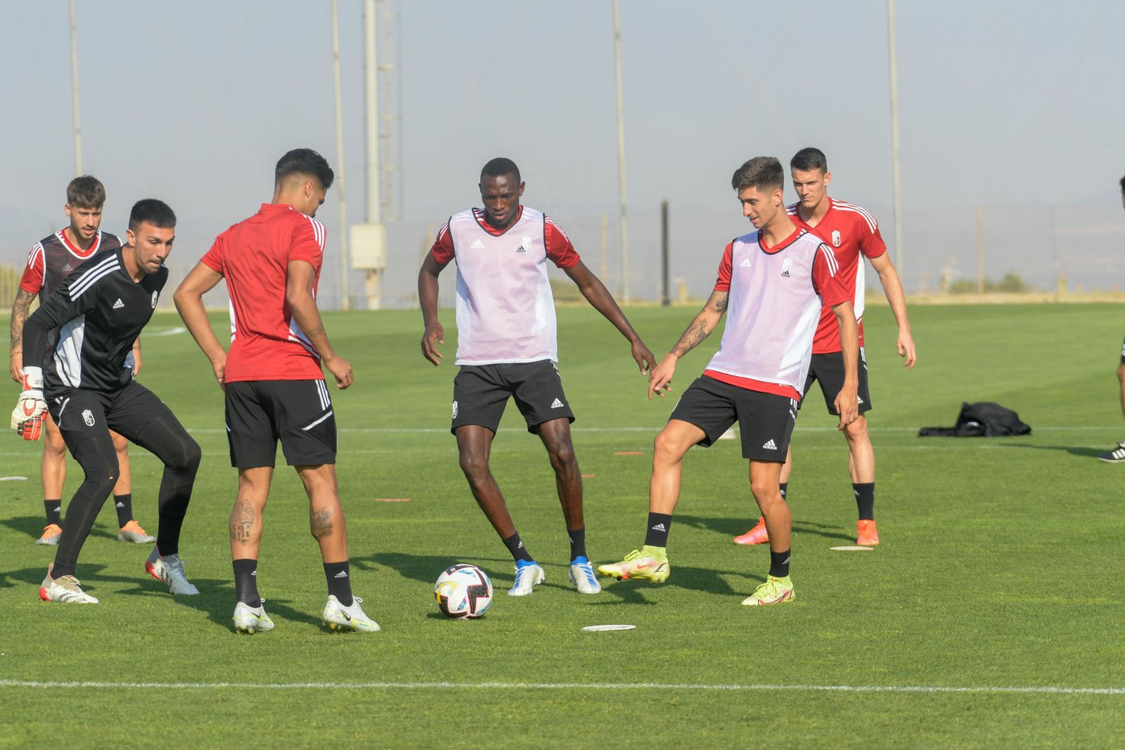 Imagen de un entrenamiento del Granada CF en esta pretemporada
