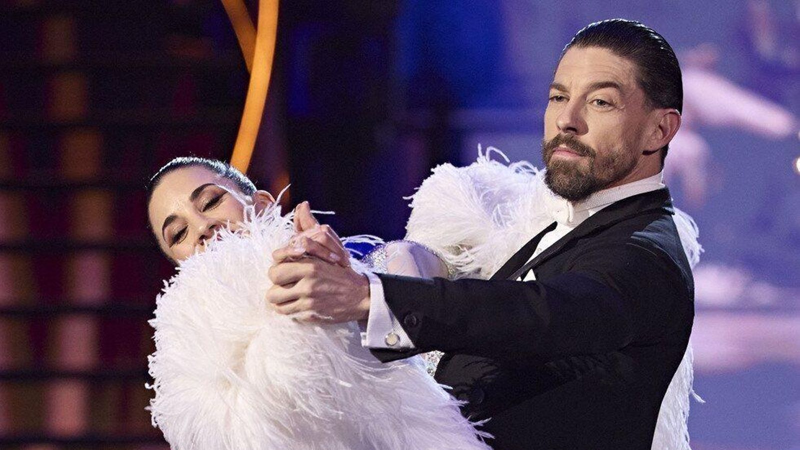 Adrián Lastra y su maestra, Sara, en 'Bailando con las estrellas'