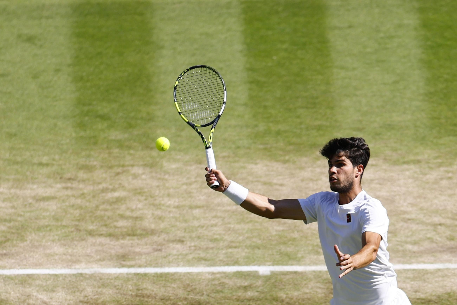 Las fotos del pase de Alcaraz a la final de Wimbledon Las fotos del pase de Alcaraz a la final de Wimbledon