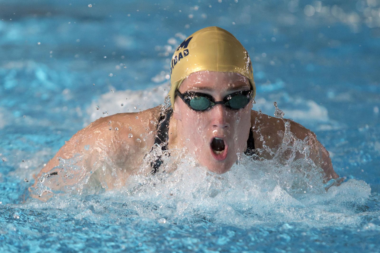 Mireia Belmonte, durante la prueba.