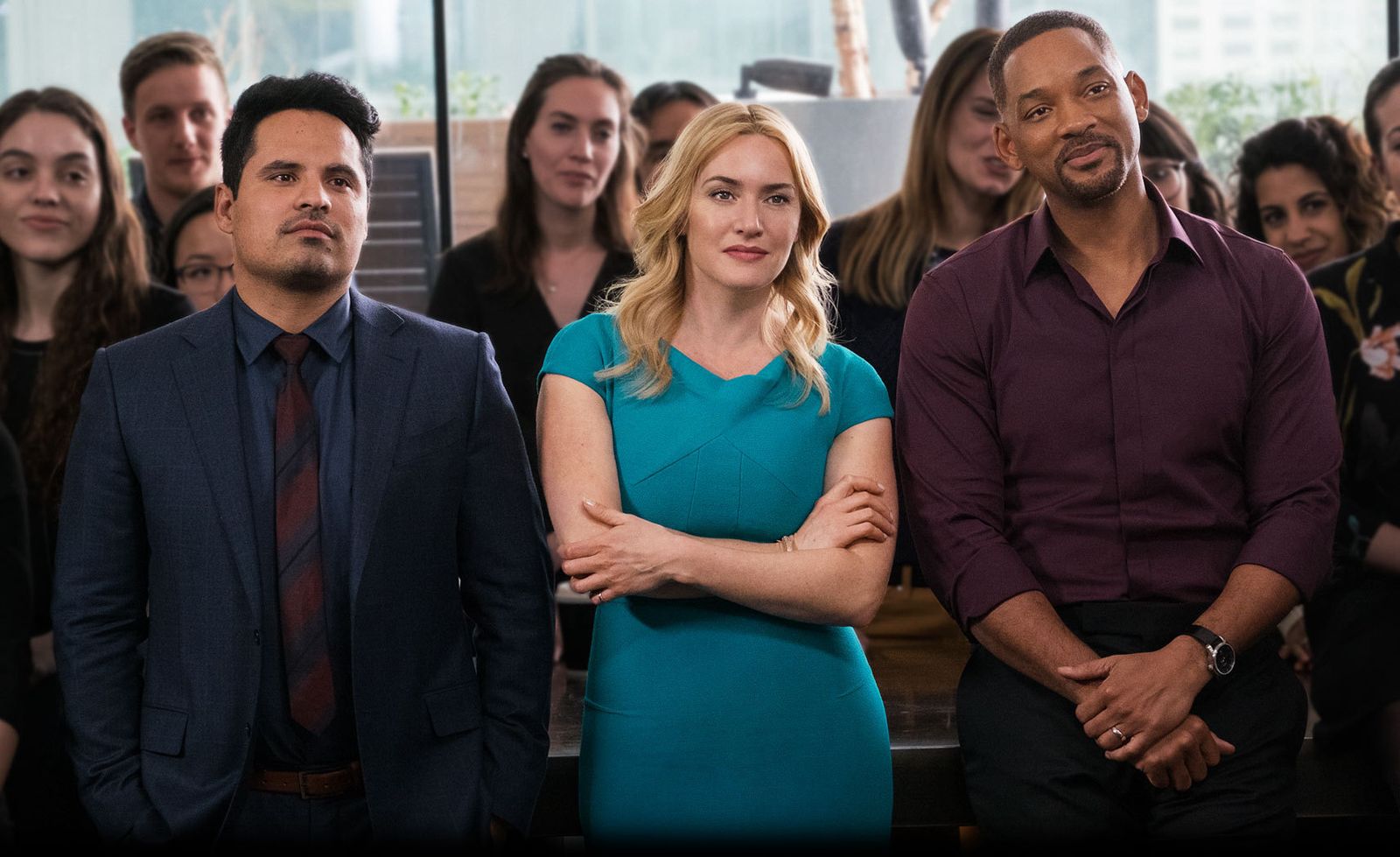 Kate Winslet y Will Smith, en una escena de 'Belleza oculta'.