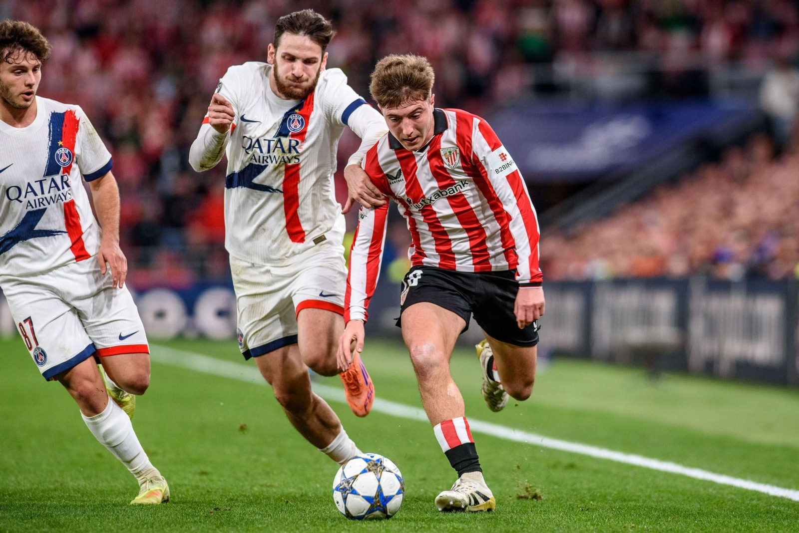 El Athletic Club-PSG, en imágenes