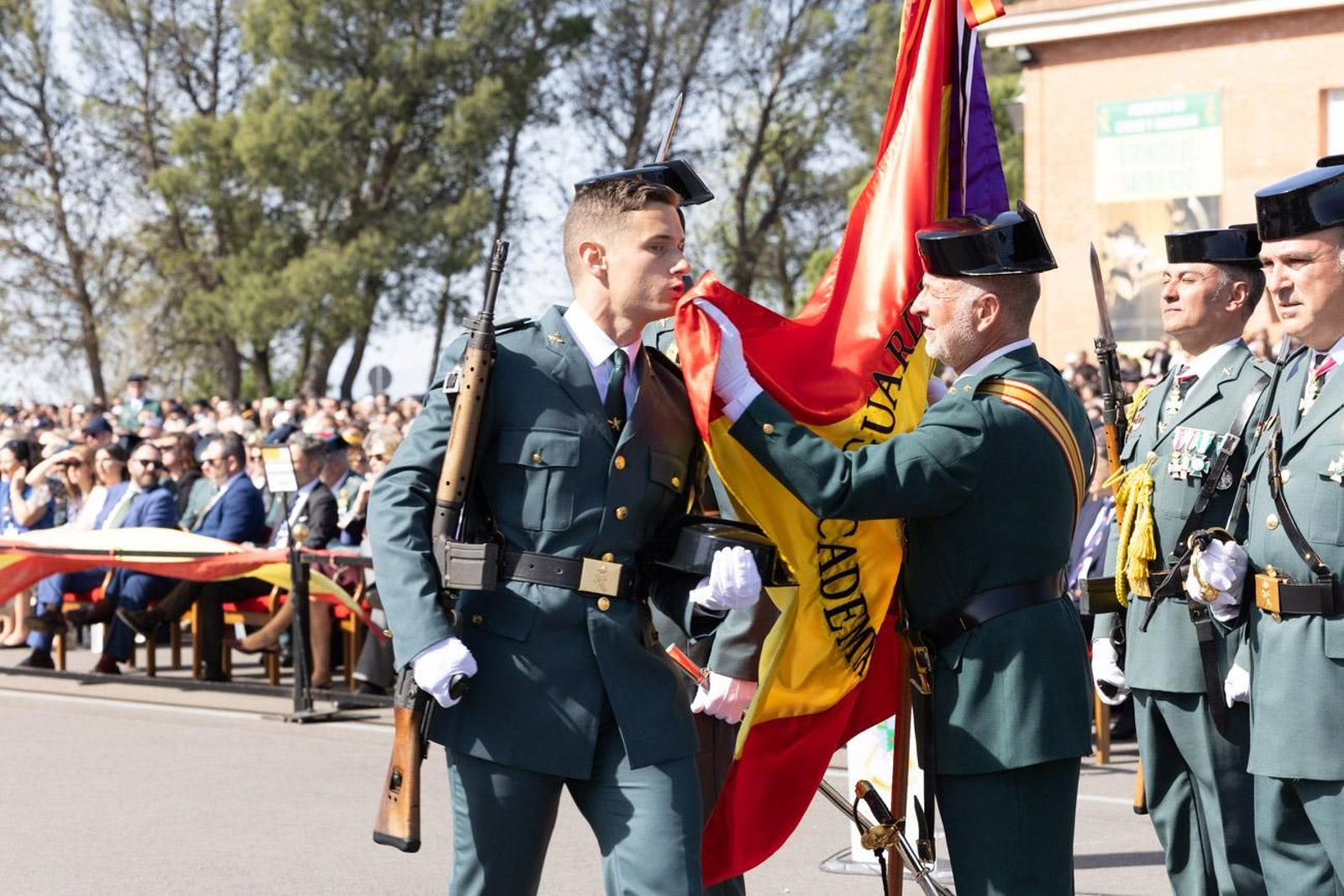 Acto de jura de bandera de la 130ª promoción de guardias civiles de la Academia de Baeza