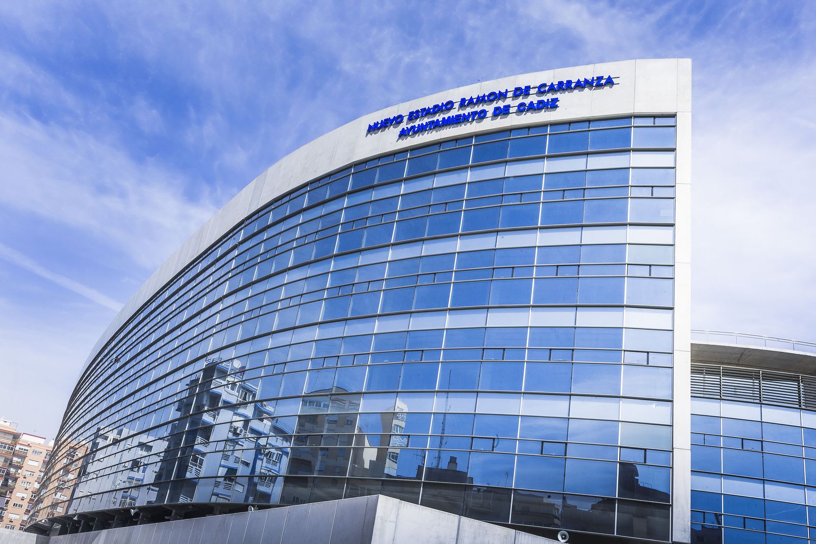 Fachada del estadio Ramón de Carranza.