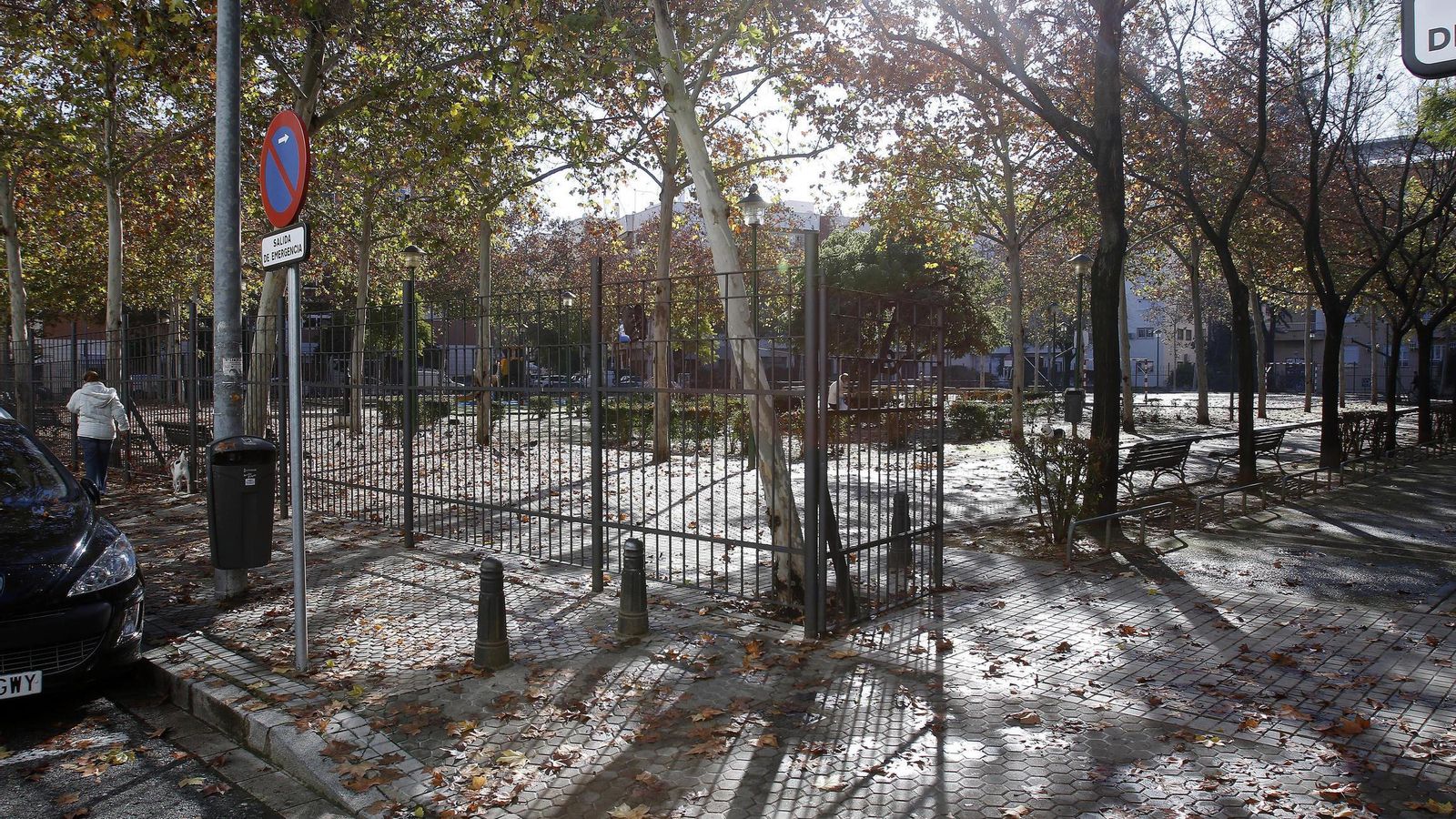 Uno de los accesos al parque.