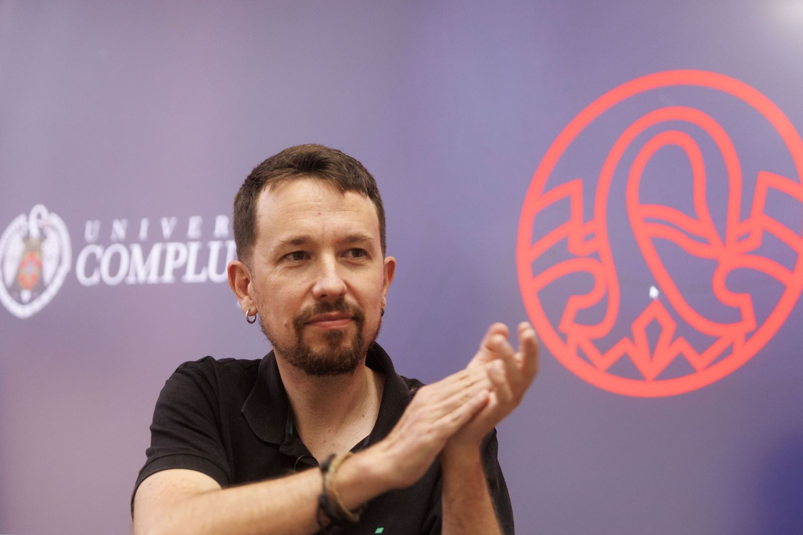 Pablo Iglesias, en una mesa redonda en El Escorial