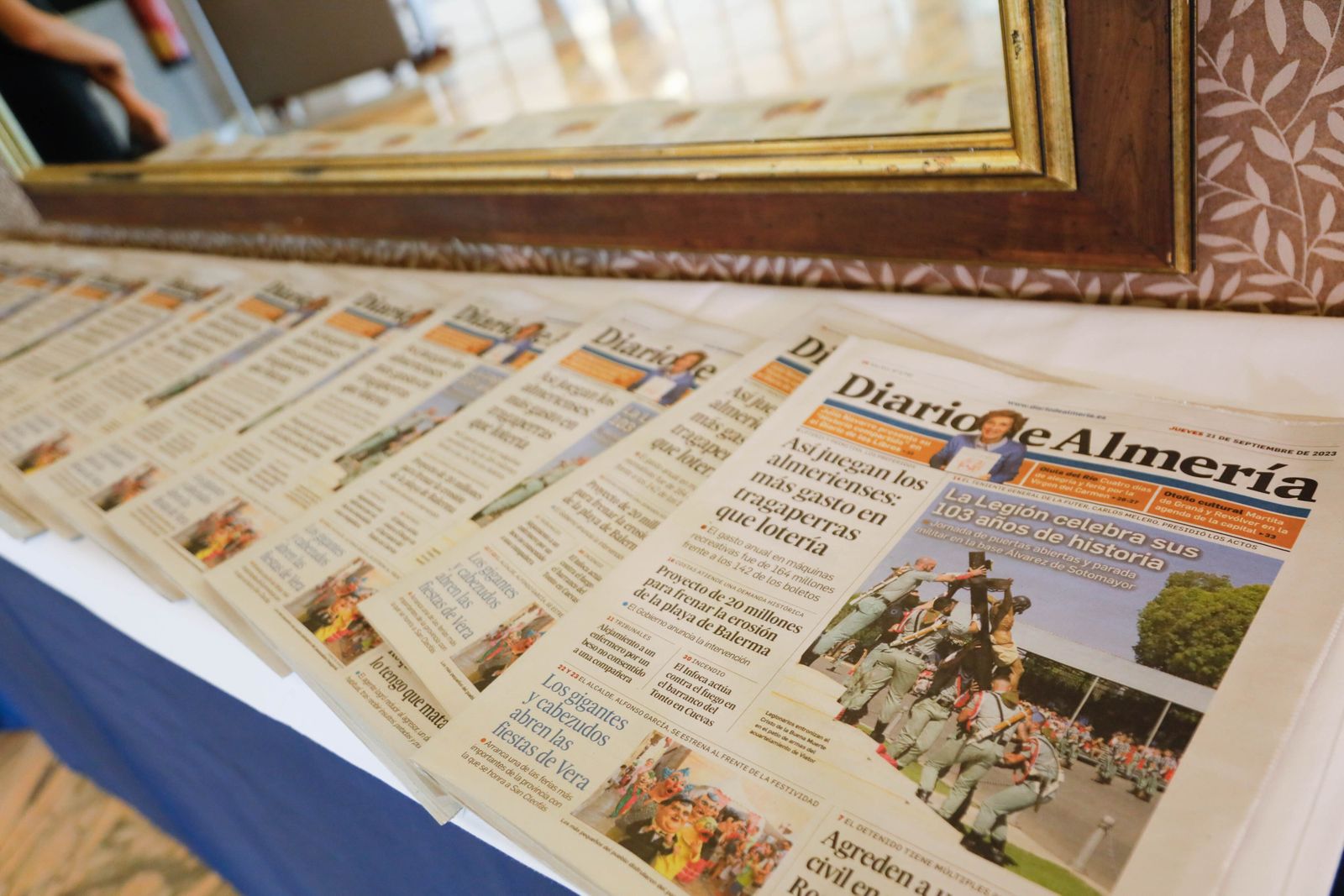 Imágenes del desayuno coloquio de Diario de Almería, con Jesús Barranco, CEO de La Unión