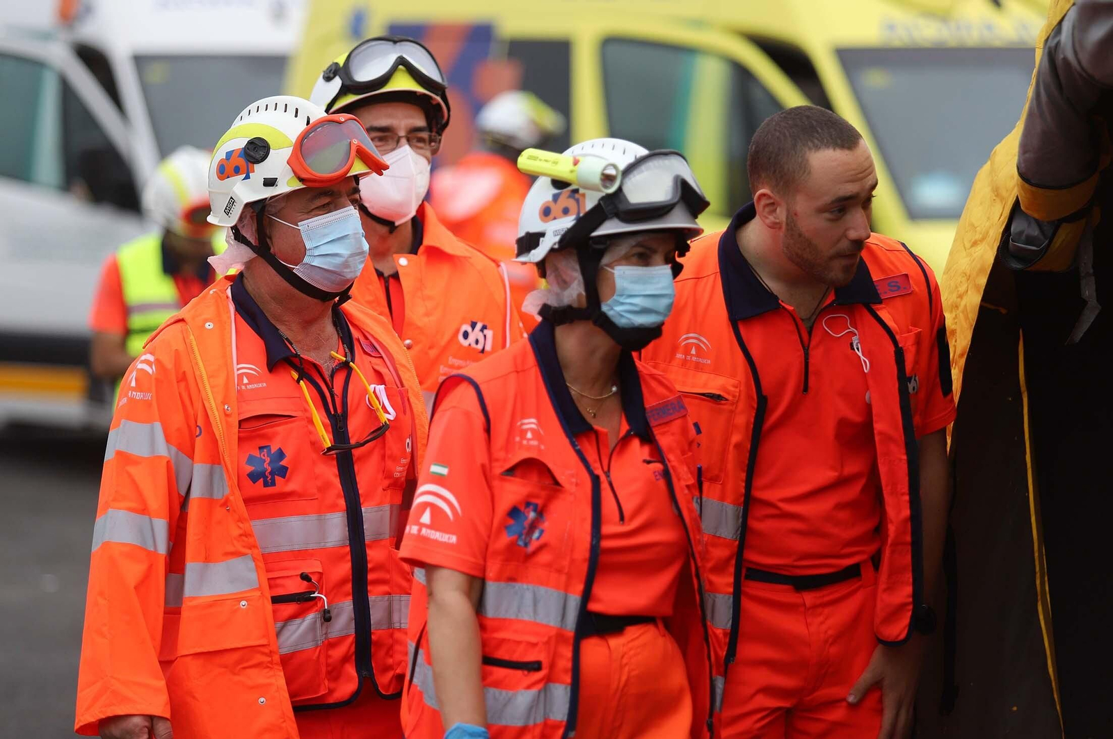 Simulacro de accidente en el Puerto de Huelva dentro del ejercicio regional RespuestA22, en imágenes