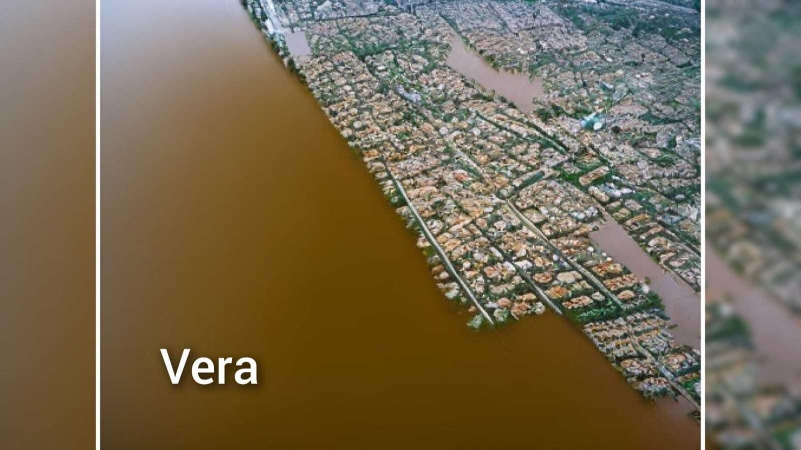 Representación de Vera inundada.