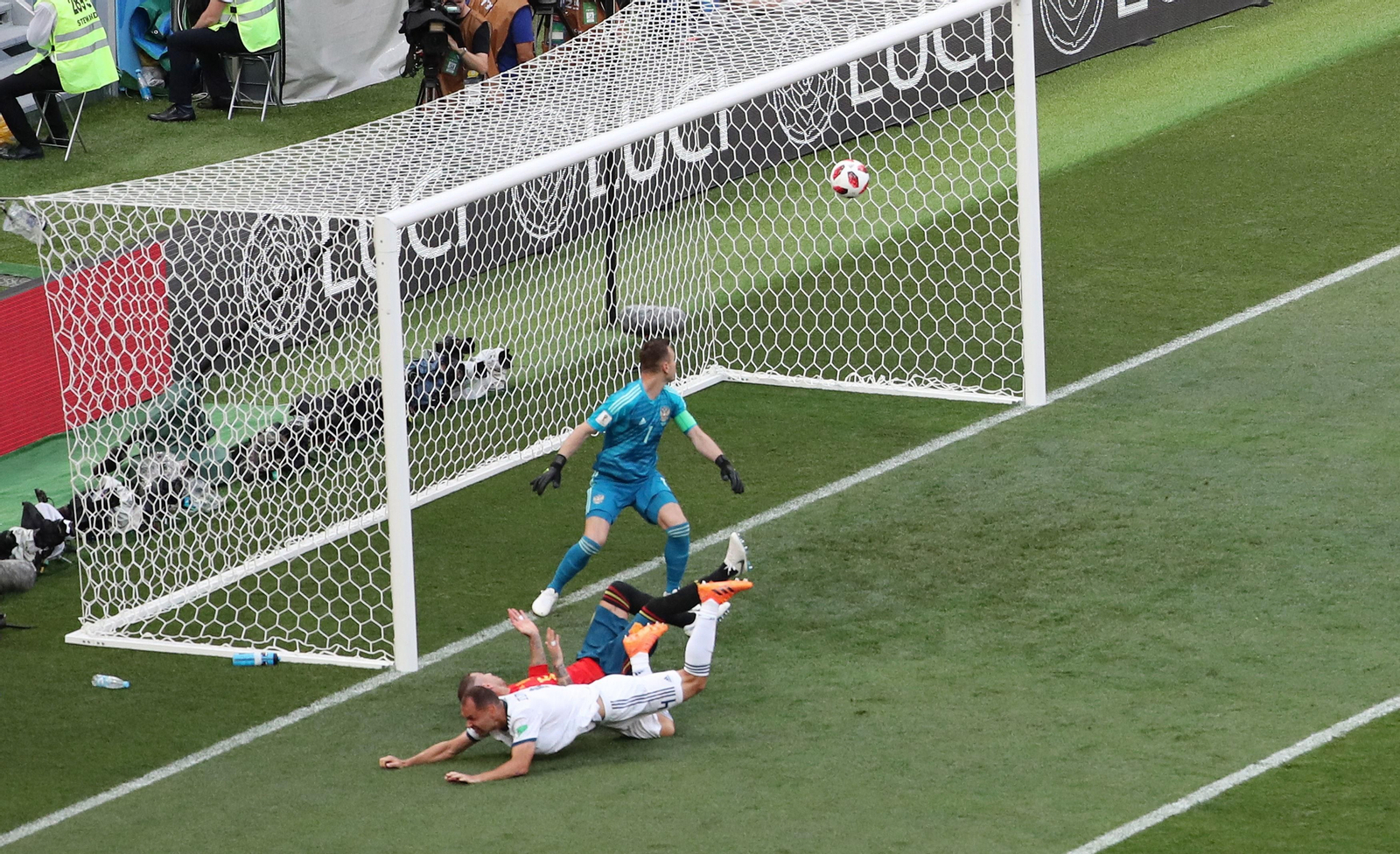 Las imágenes del España-Rusia