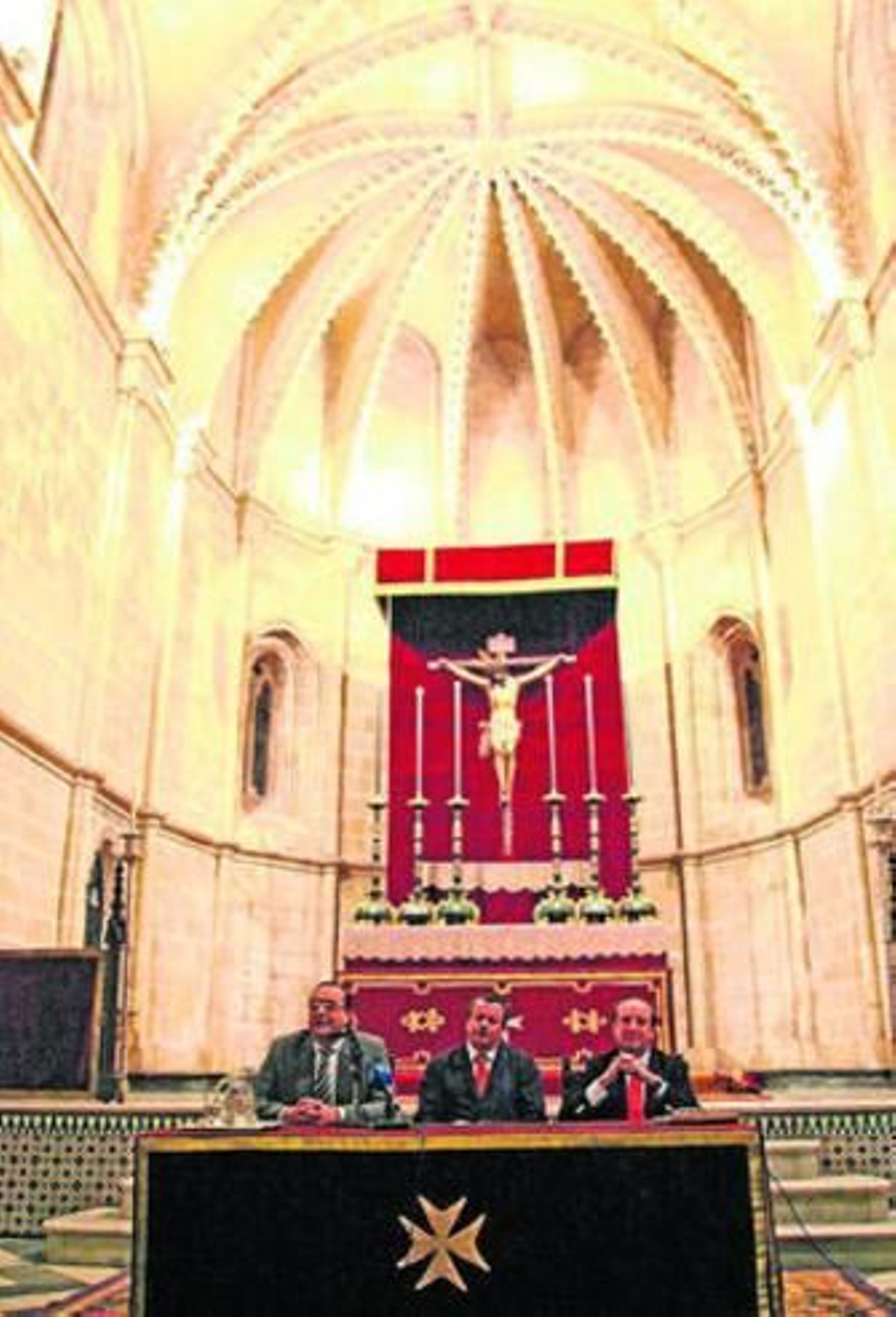 Moeckel, a la derecha, el pasado miércoles en San Juan.