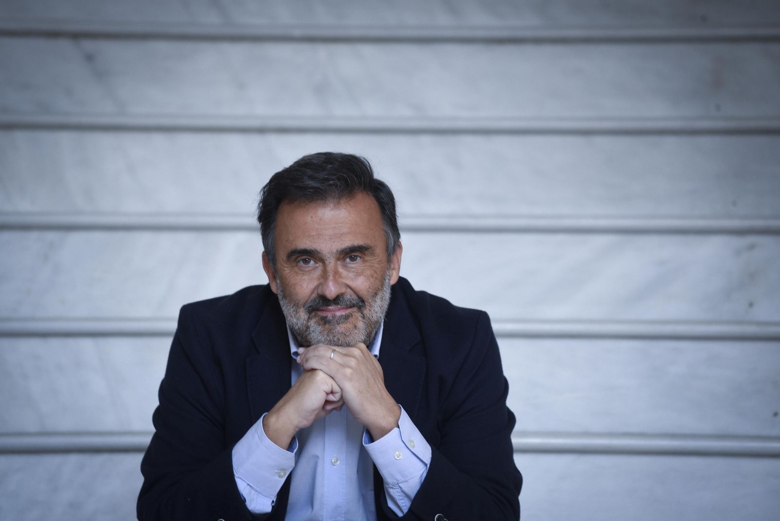 José María Vera, director ejecutivo de Unicef España, en el Parlamento de Andalucía, antes de la entrevista.