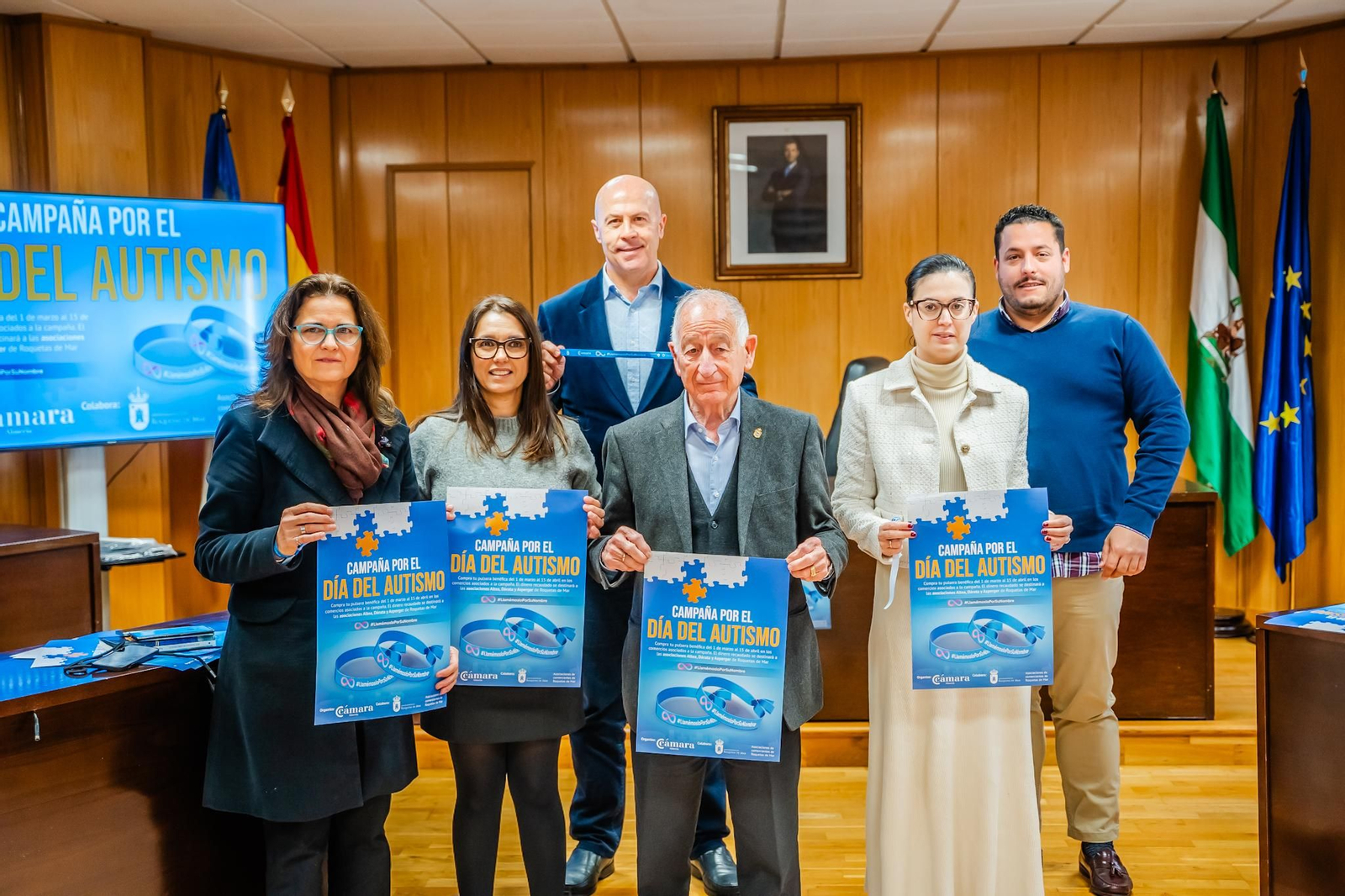El Ayuntamiento roquetero ha acogido la presentación de la campaña por el Día del Autismo.
