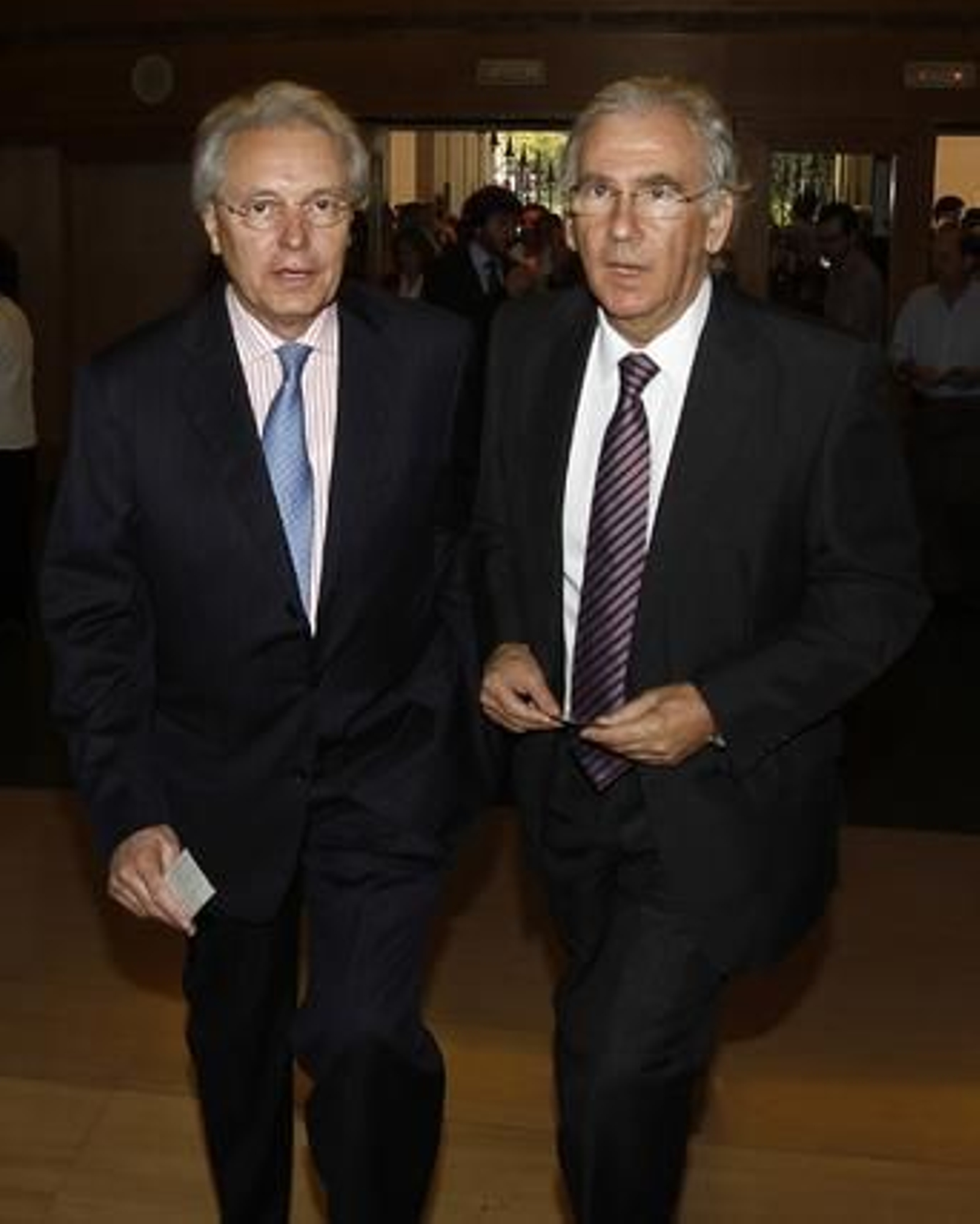 Miguel Ángel Pino y José Manuel Amores, impulsores de Diputación y Caja San Fernando. / A. Pizarro · V. Hidalgo