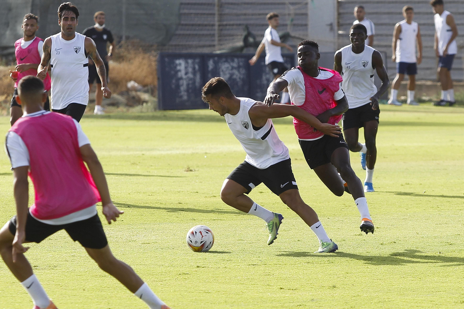 Una imagen del Málaga CF - Atlético Malagueño.