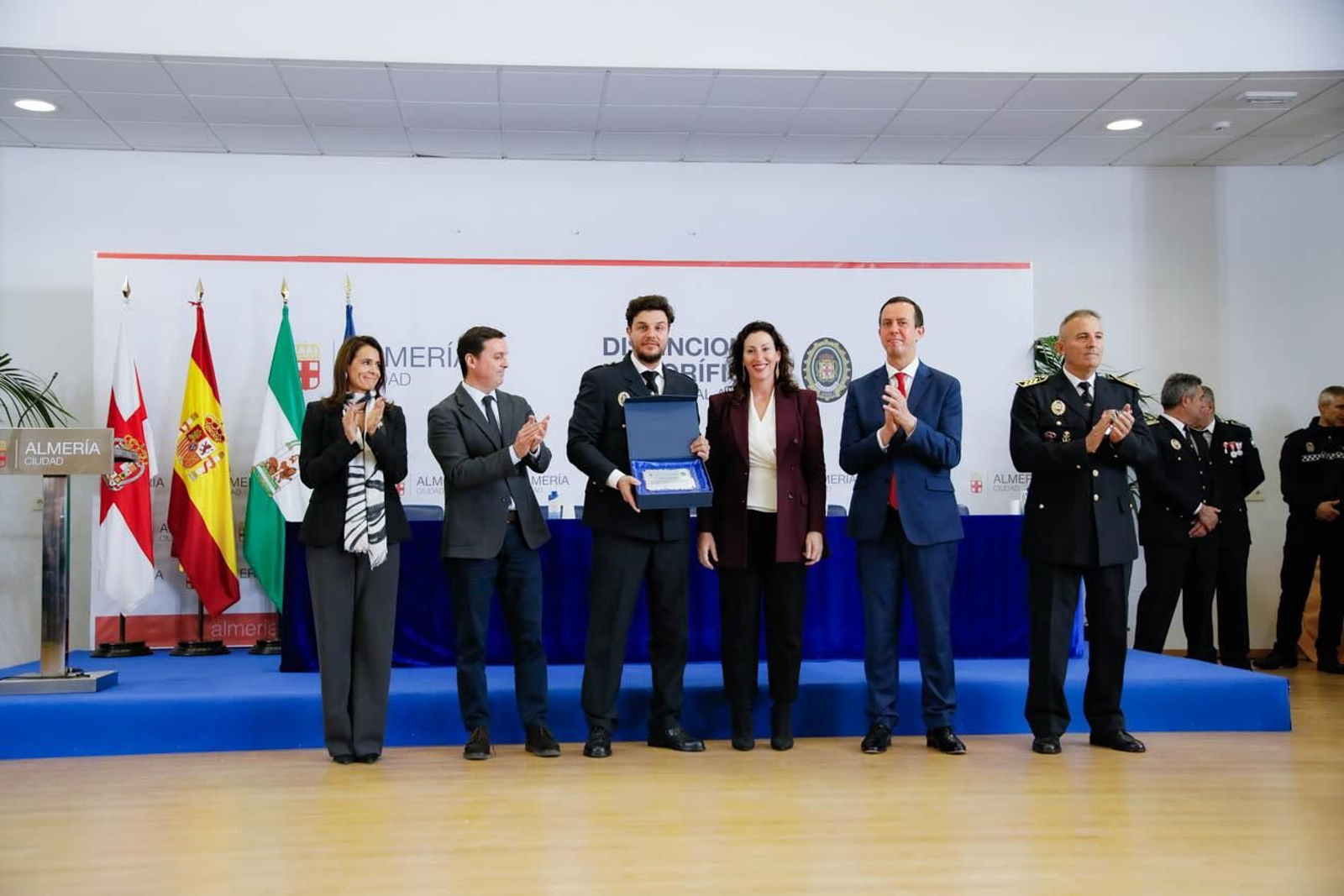 Las imágenes del la celebración de San Esteban en la Jefatura de la Policía Local