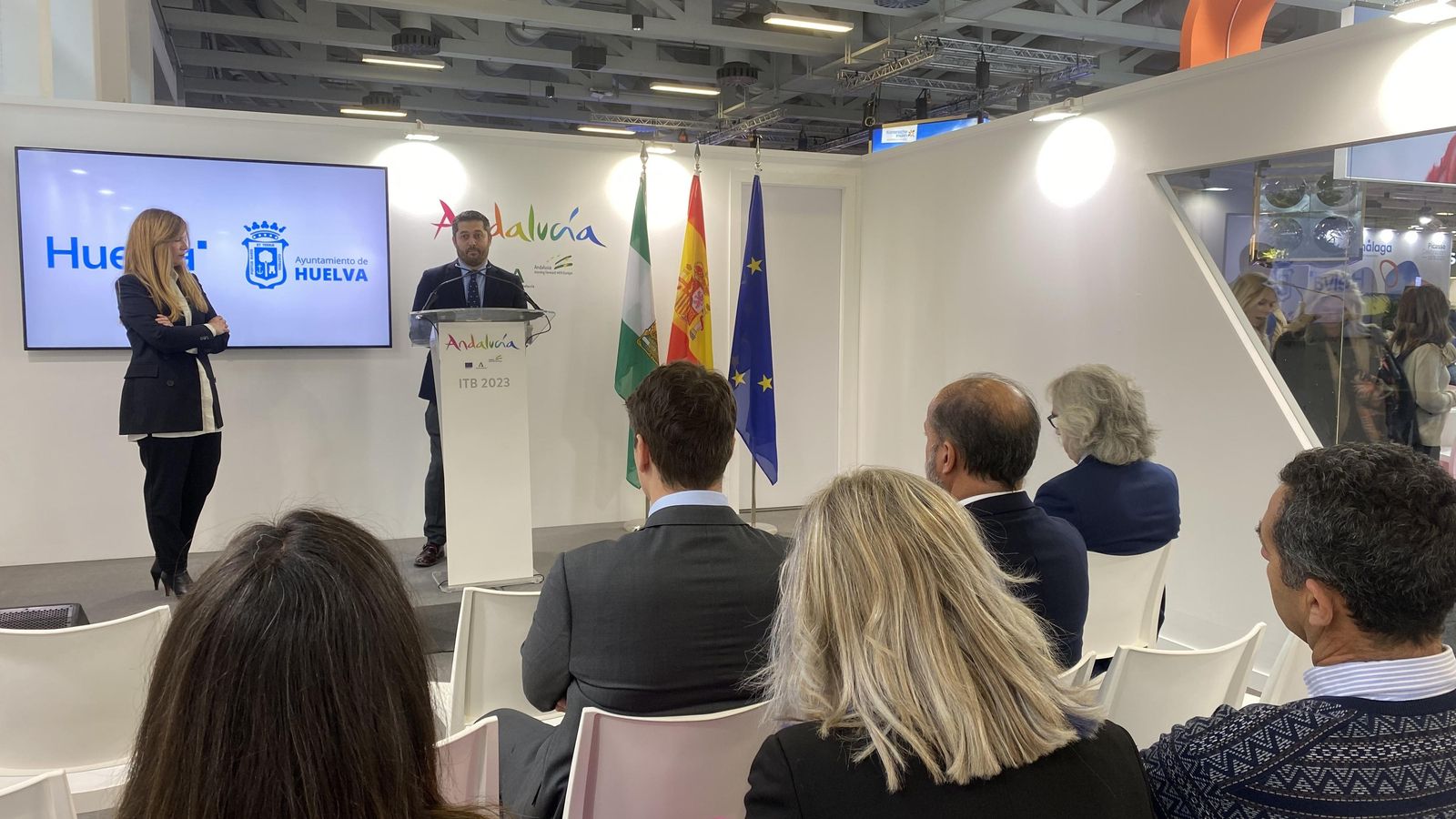 Presentación del Ayuntamiento de Huelva en la feria turística de Berlín.