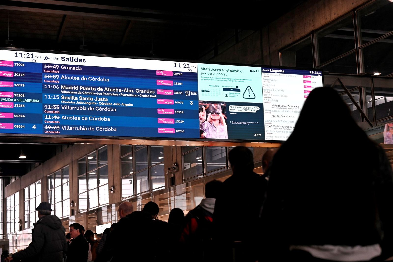 Las imágenes de la huelga del ferrocarril en Córdoba