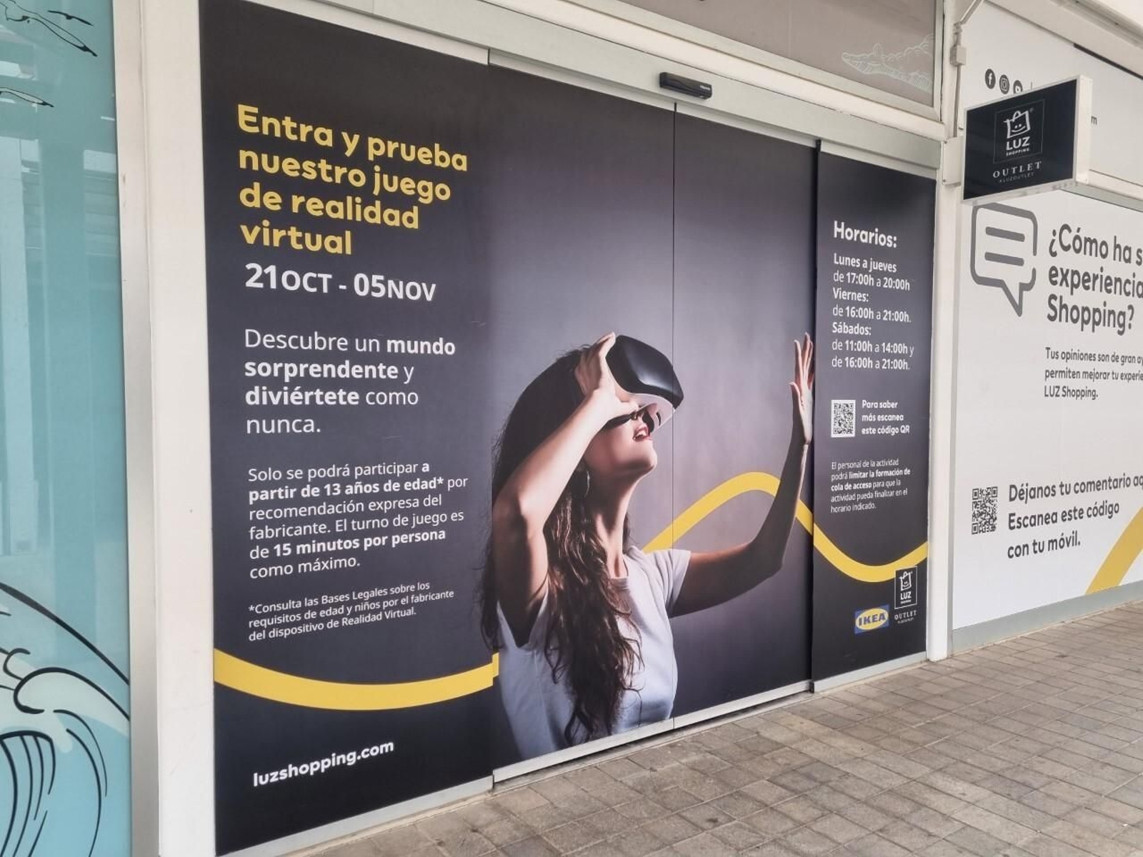 Luz Shopping se convierte en un laboratorio de juegos para celebrar su aniversario.