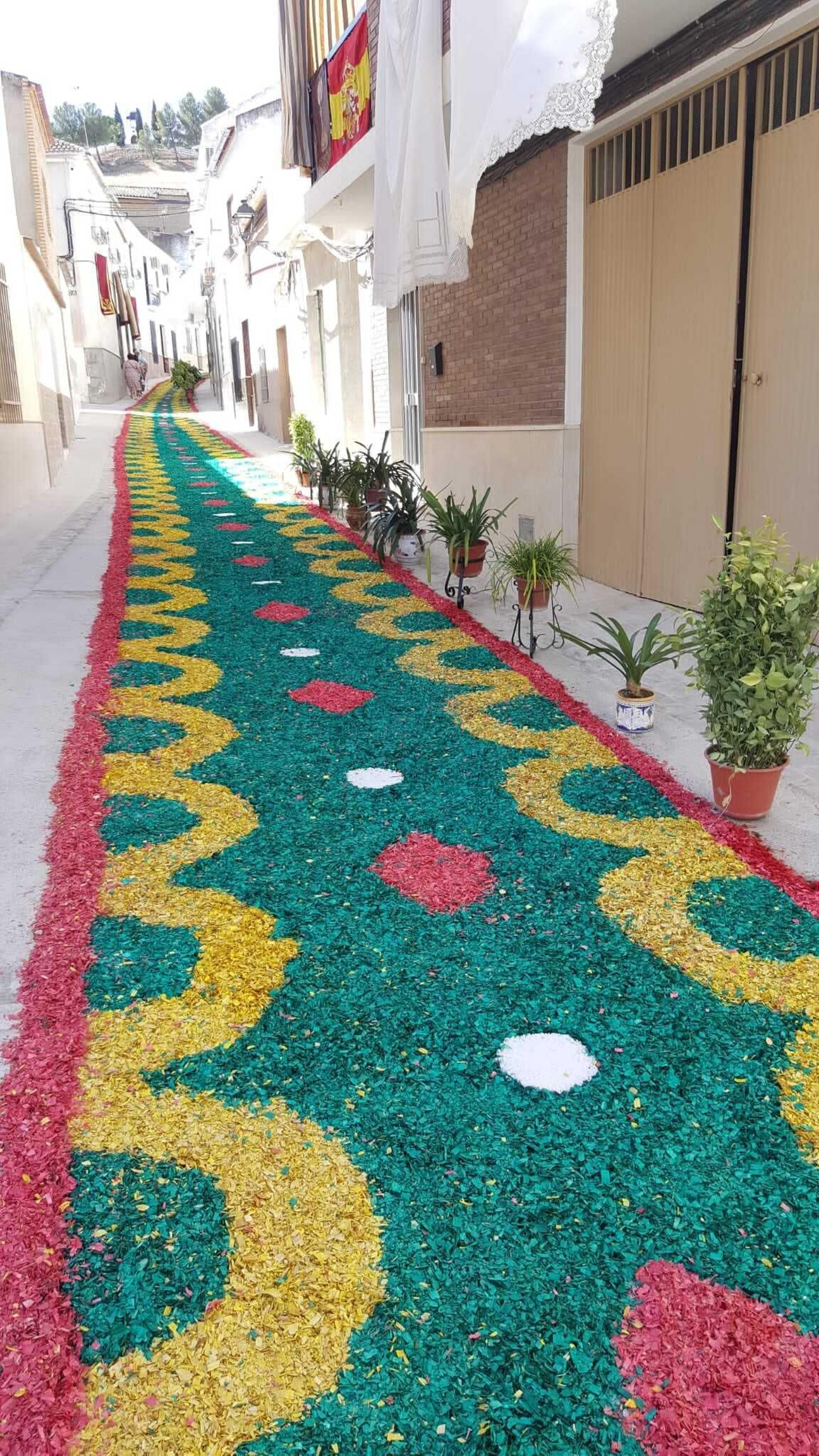 Un recorrido en imágenes por las coloridas alfombras del Corpus en Valenzuela
