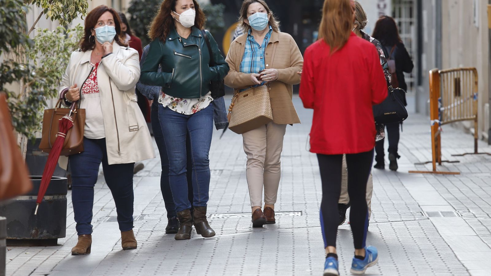 Imagen del centro de la capital onubense en la tarde de ayer.