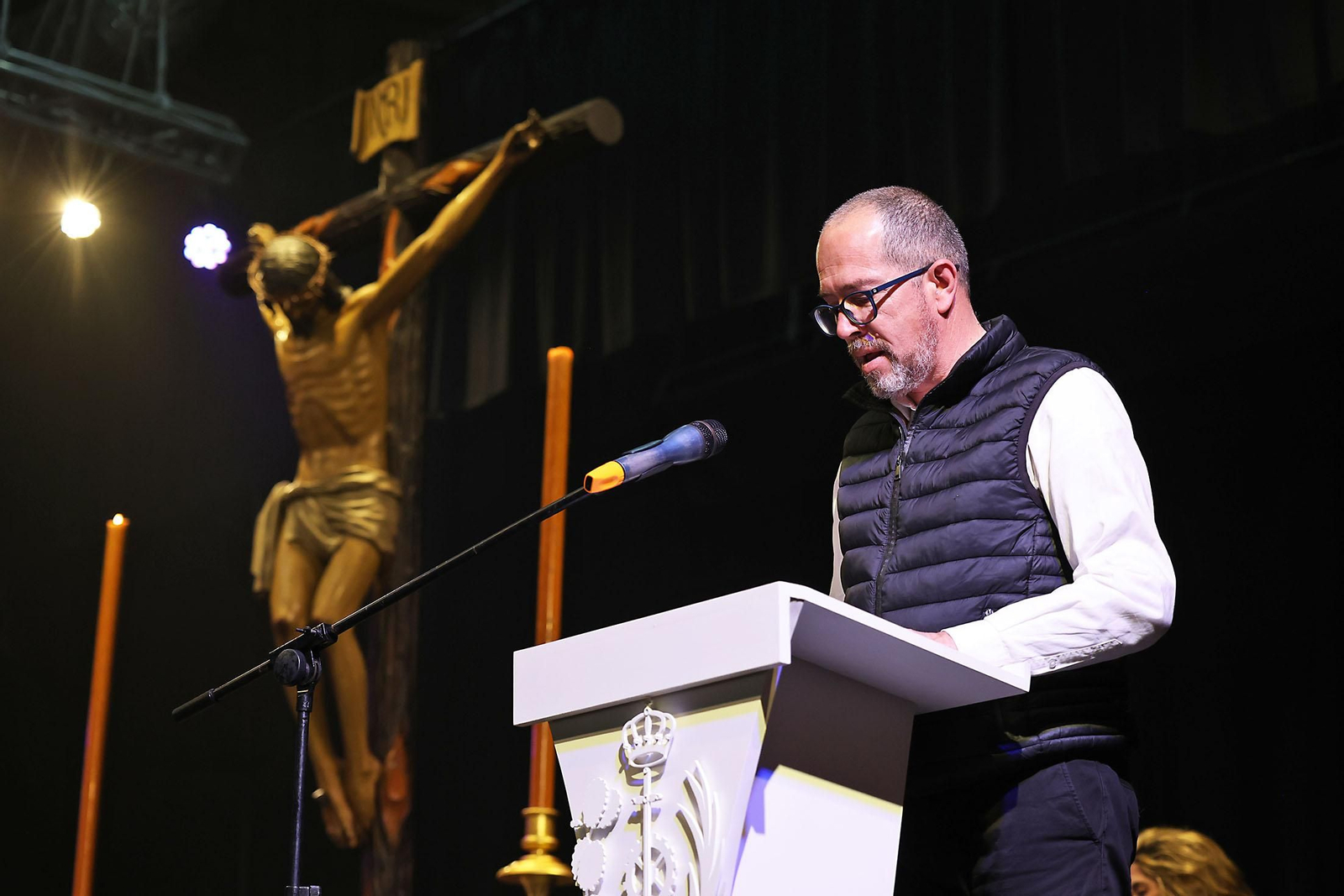 Las mejores imágenes del traslado del Cristo de la Pasión al Centro Penitenciario de Huelva