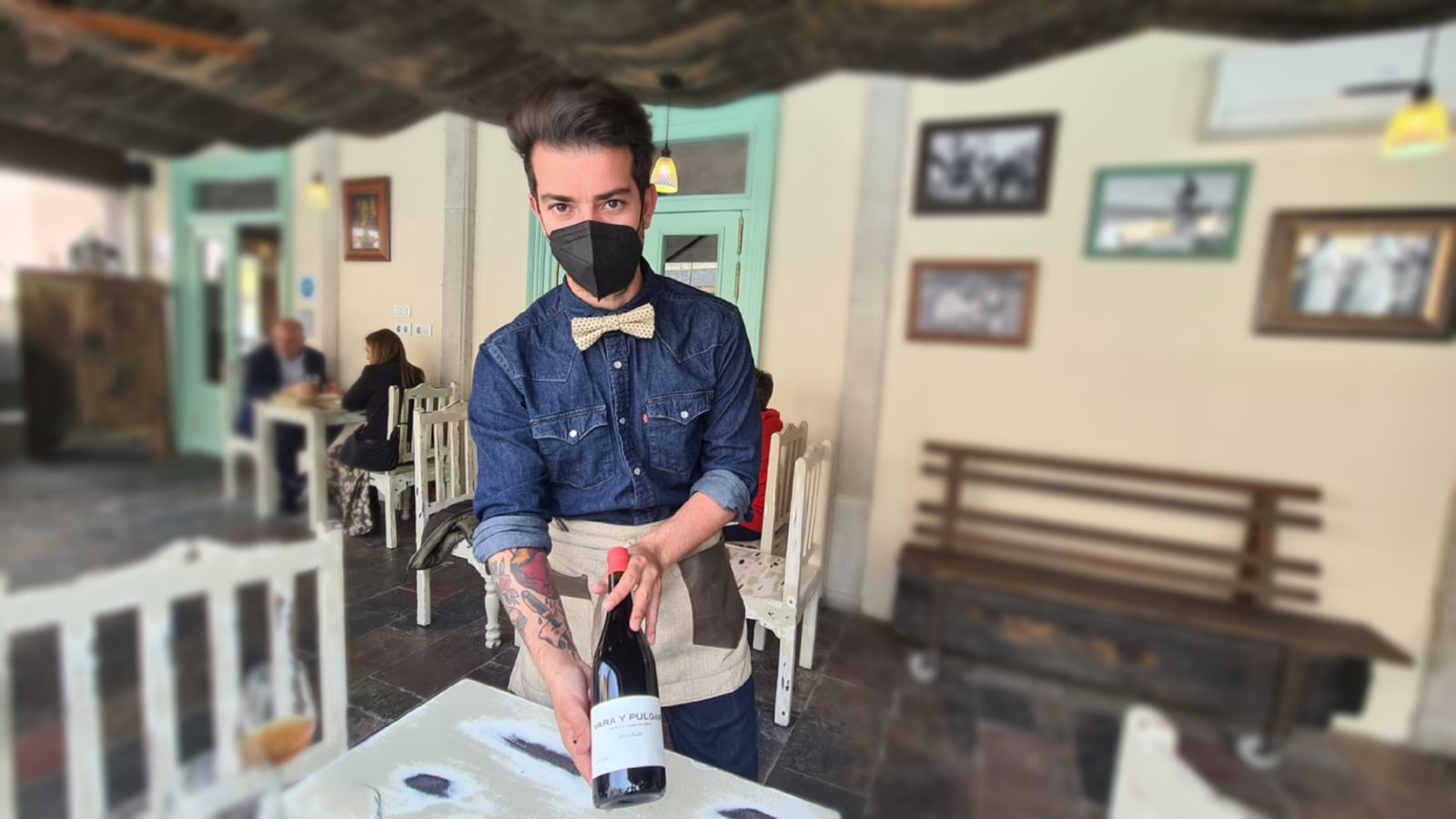 Miguel y su selección de vino