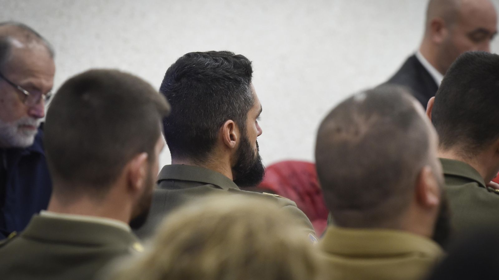 Saúl Antonio G.P., el principal acusado, ayer en la sala donde se celebra el juicio.