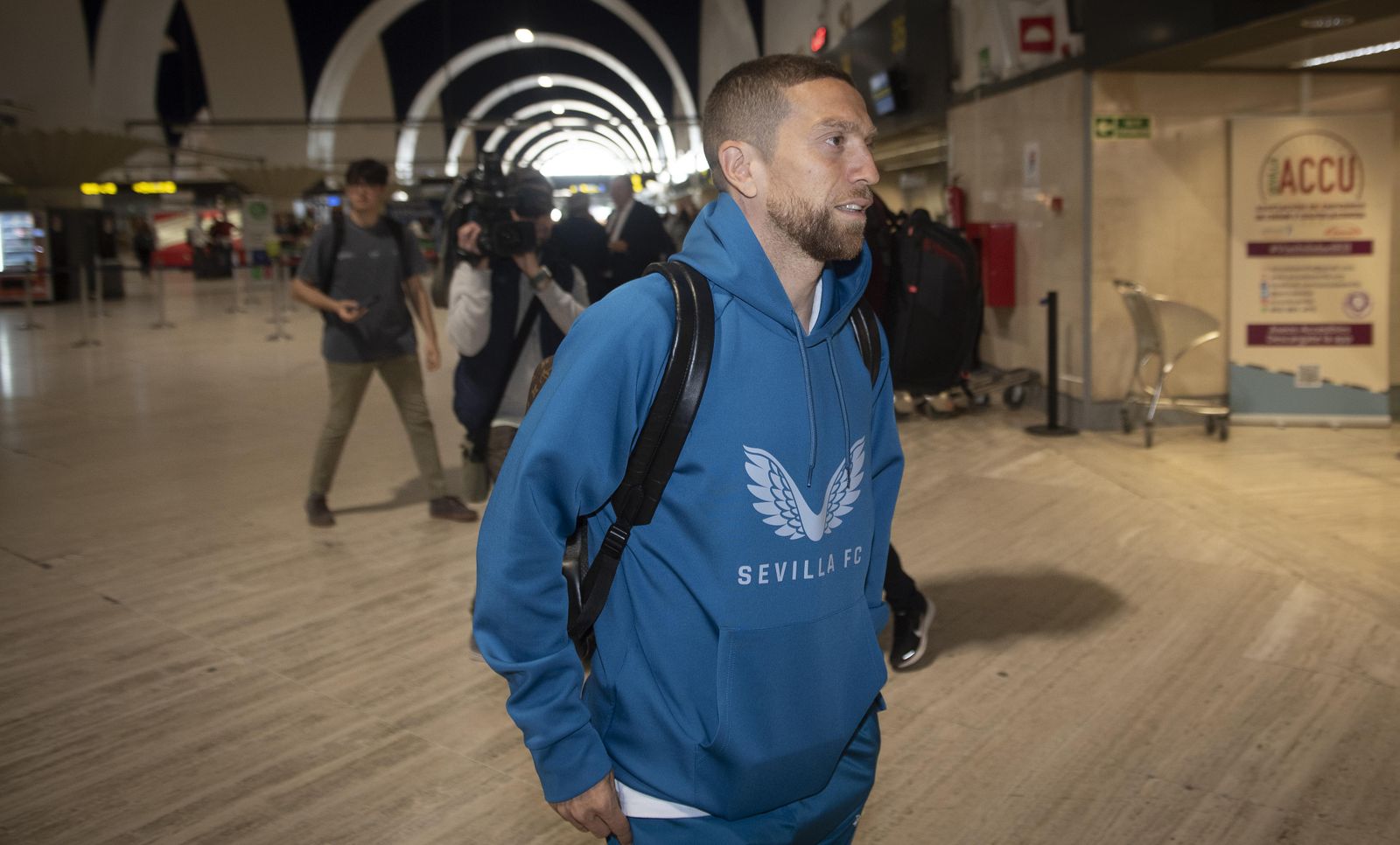 Las fotos previas al Manchester United - Sevilla