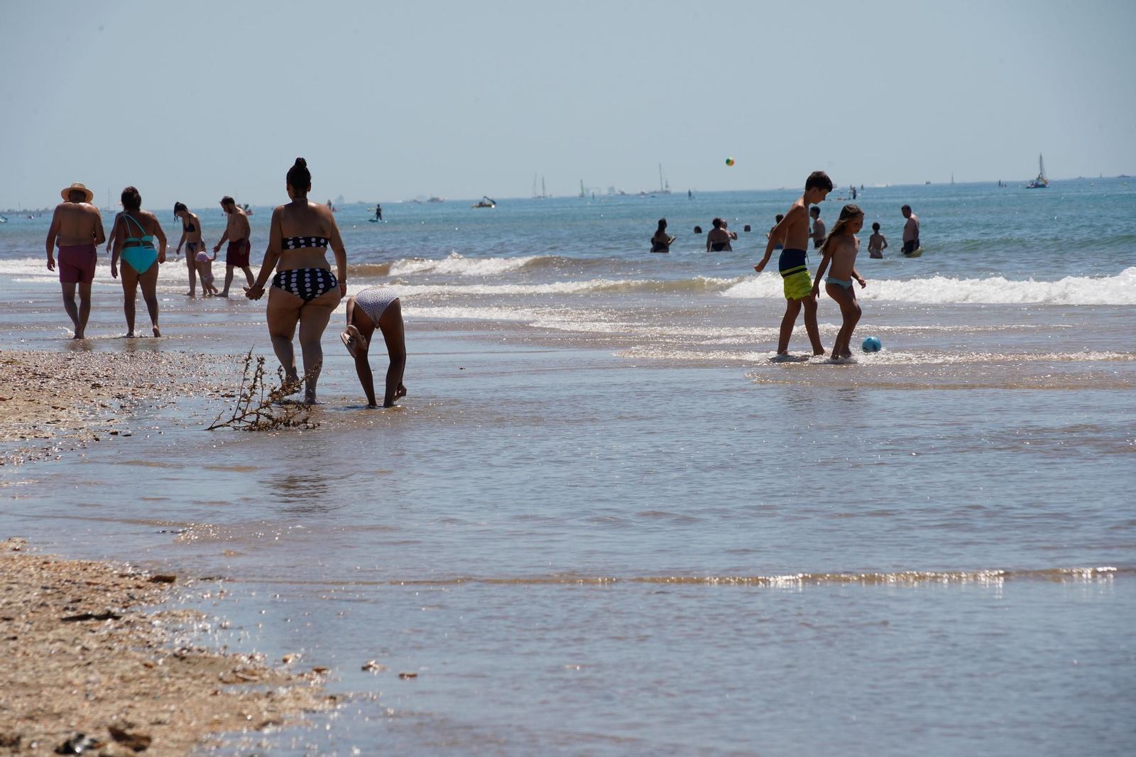 Imágenes de las playas de Huelva el sábado 17 de agosto