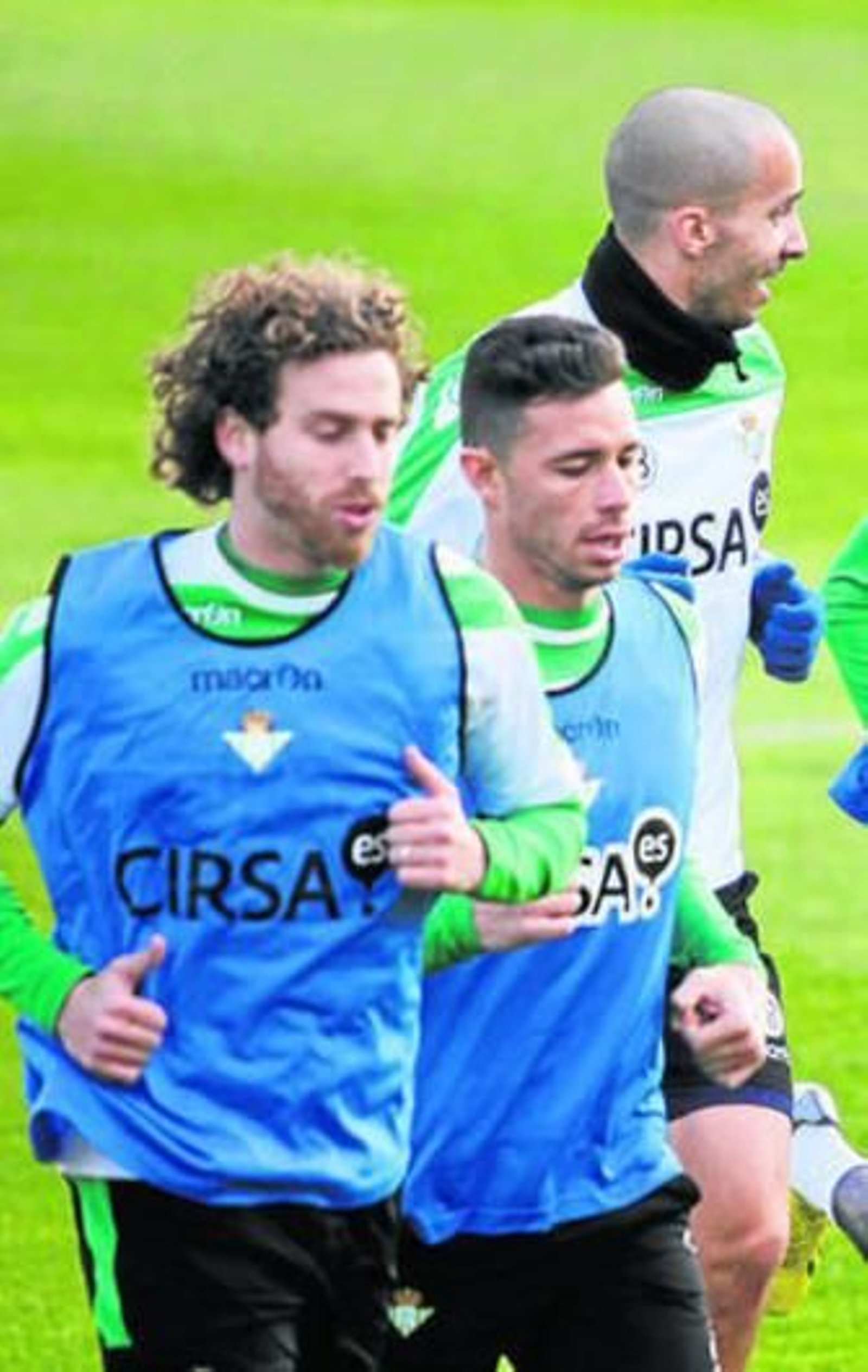 Cañas, Rubén Castro y Molins realizan carrera continua.