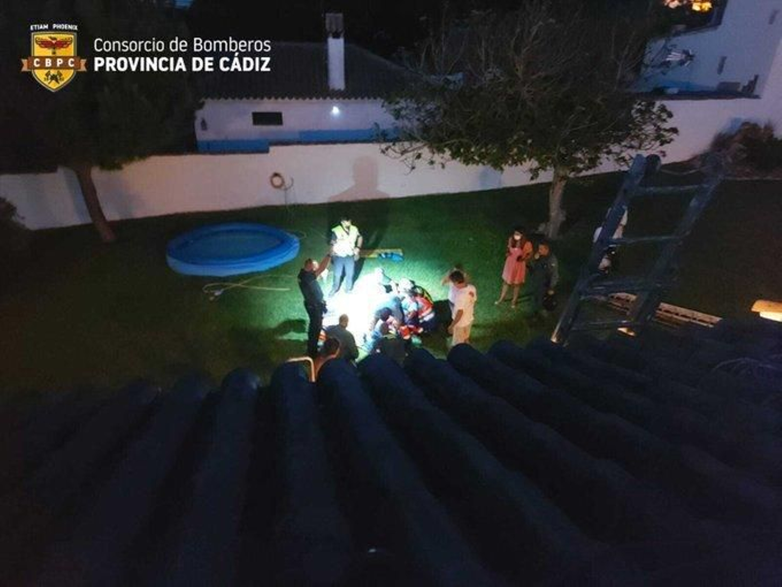 Imagen del suceso en Chiclana.