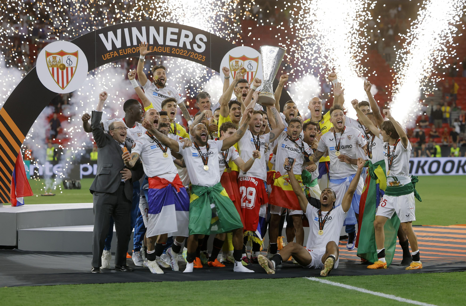 Las imágenes de la celebración del Sevilla fc