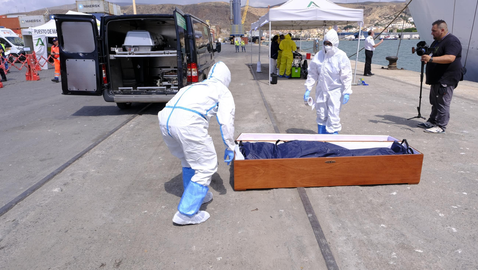 Ejercicio Marsec25 simulacro, en el Puerto de Almería, en imágenes