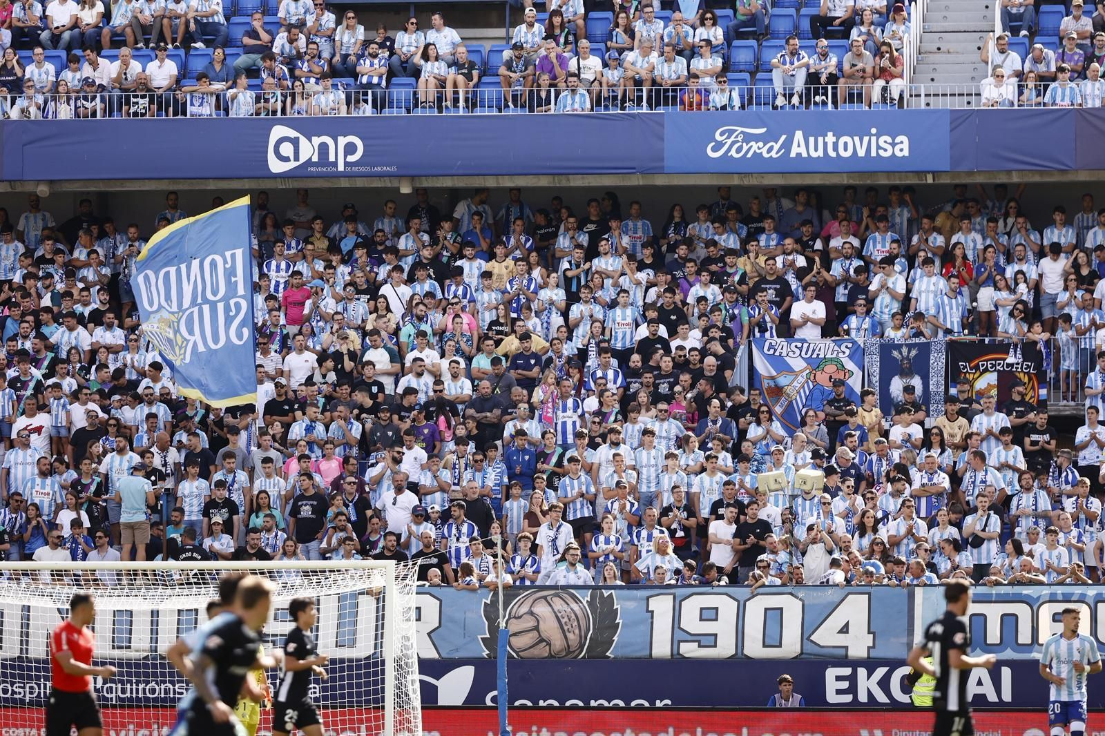Búscate en las gradas de La Rosaleda durante el Málaga-Andorra