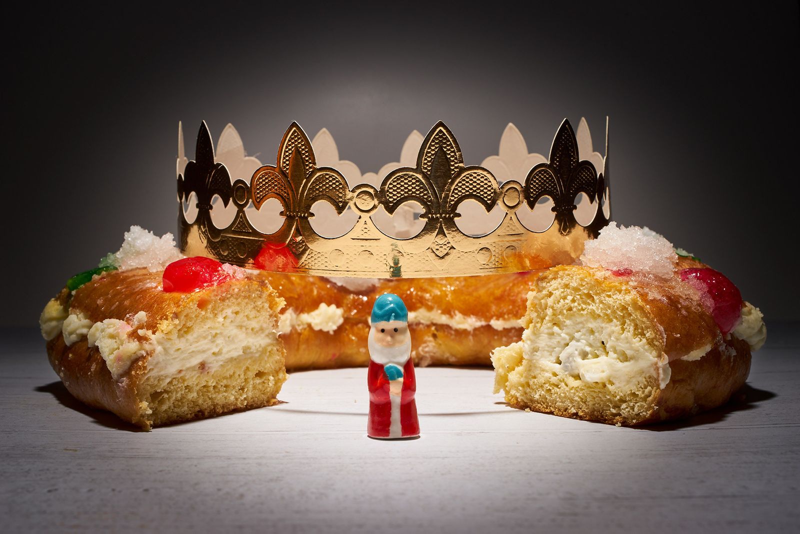 Un roscón de reyes de la confitería Conrado