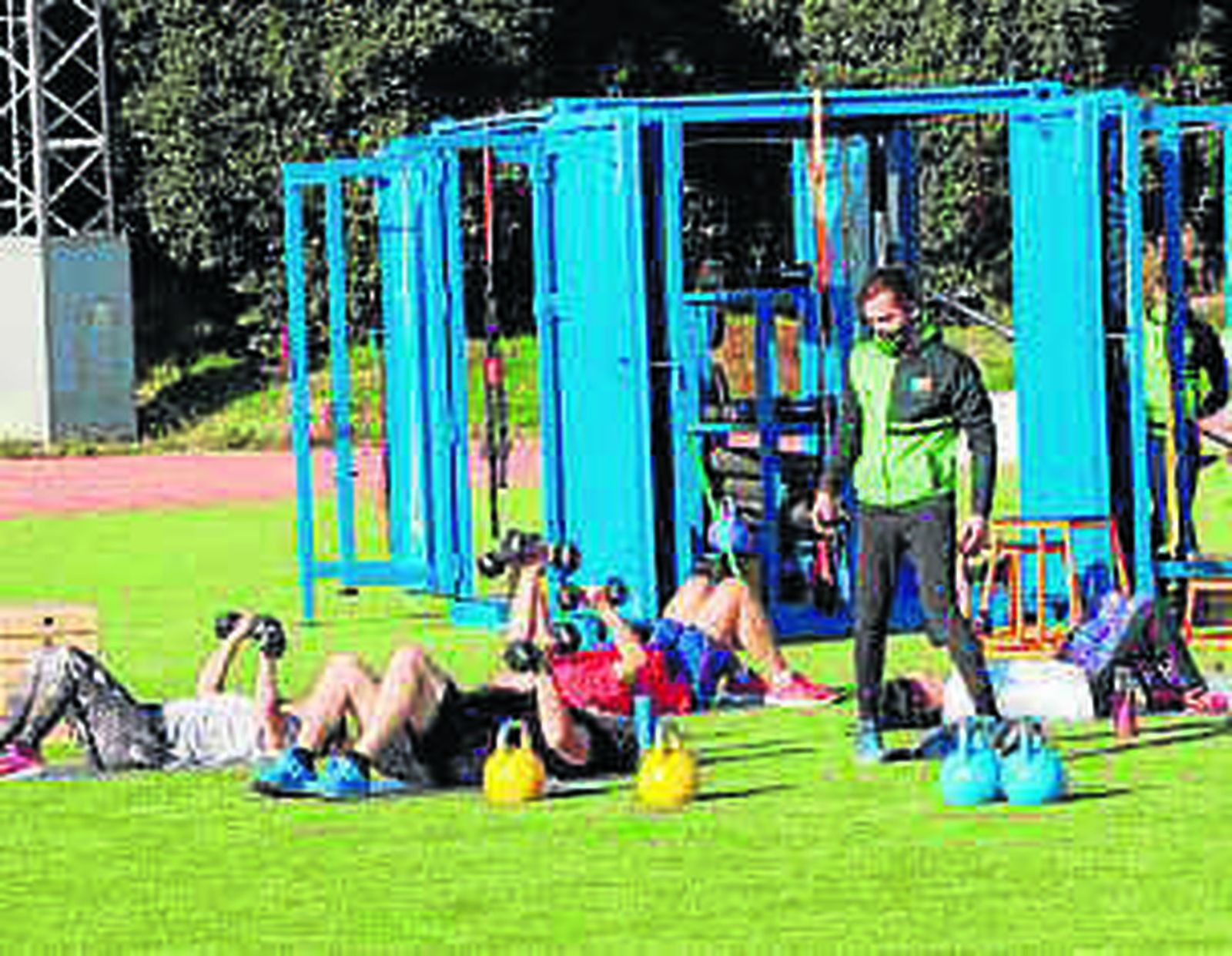 Zona de entrenamiento cubofit.