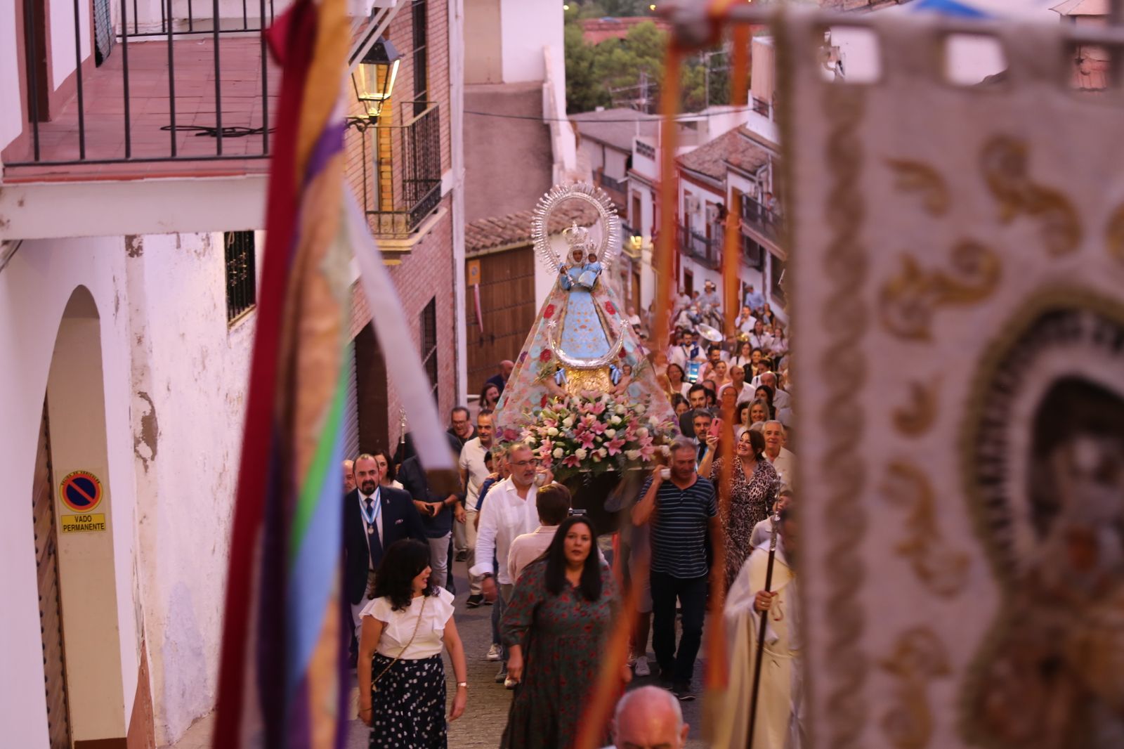La procesión de la virgen de la Fuensanta en Montoro, en imágenes