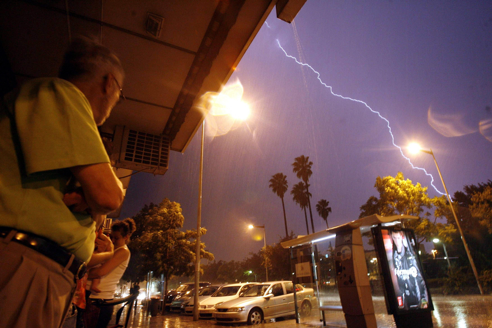 Tormenta eléctrica en Córdoba, en una imagen de archivo.