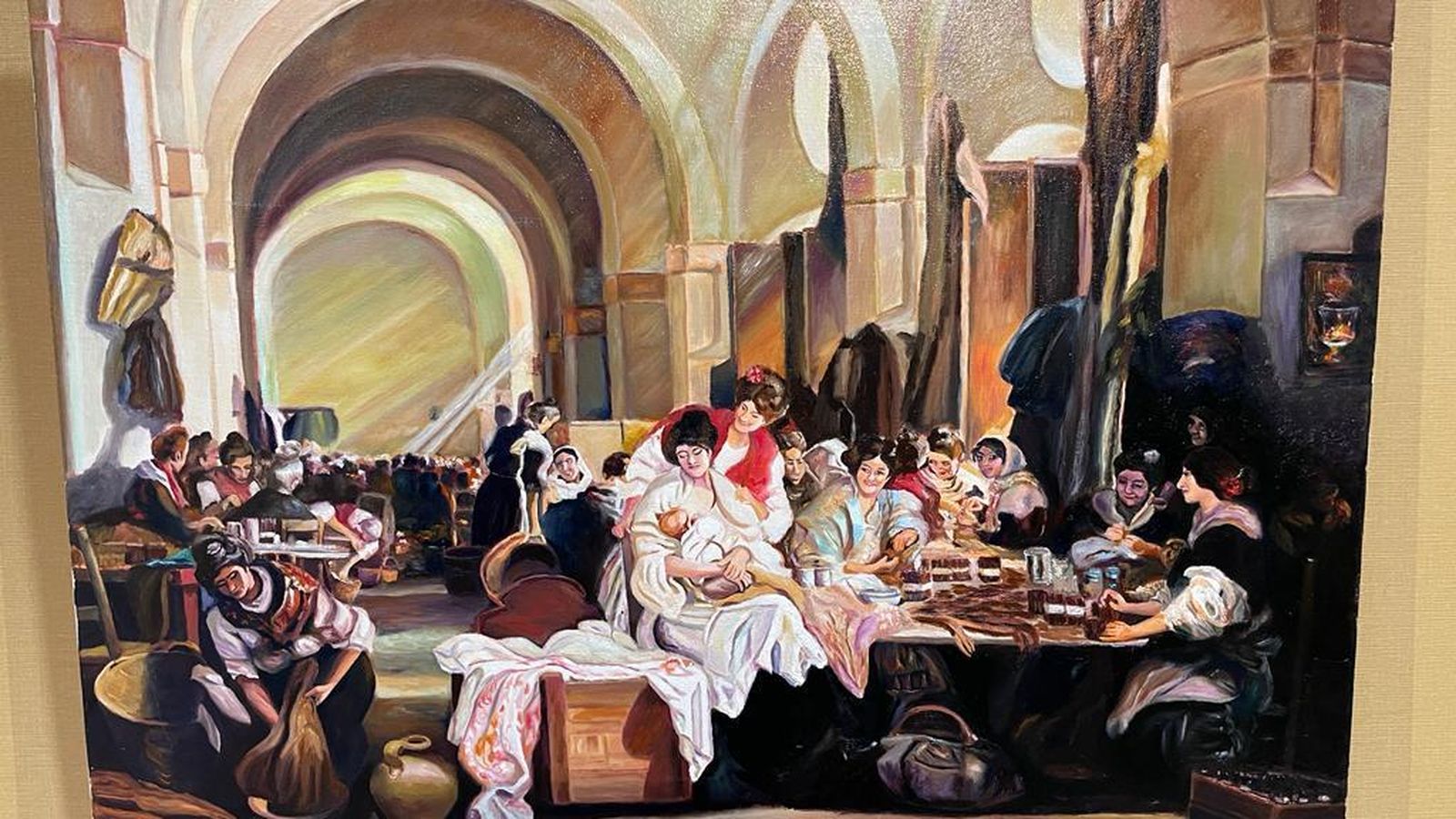 Uno de los cuadros expuestos