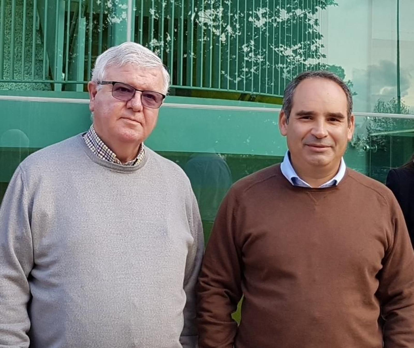 Los investigadores de la UCO Jesús Ayuso y José Ramón Jiménez.