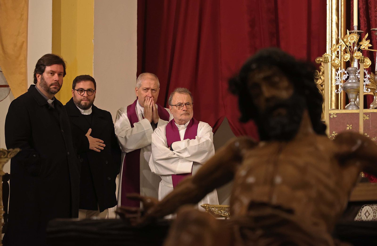 Imágenes del Vía Crucis oficial del Consejo Local de Hermandades y Cofradías de Algeciras