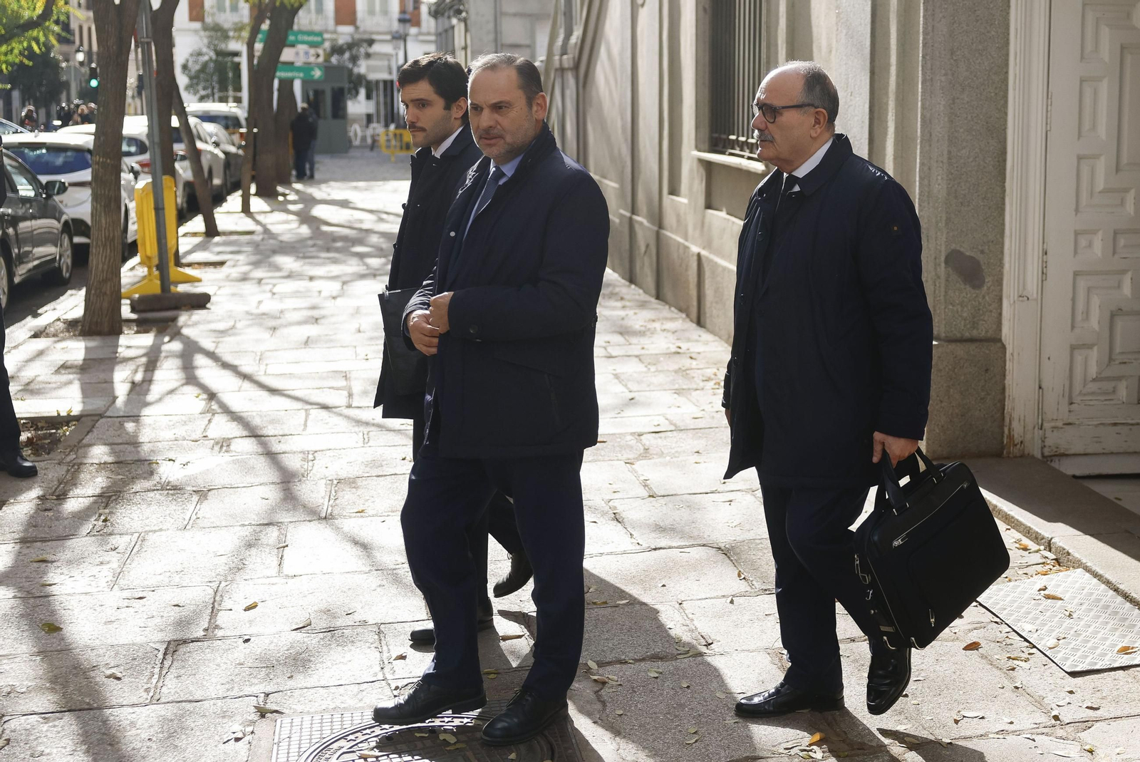 José Luis Ábalos sale de declarar ante el Supremo.