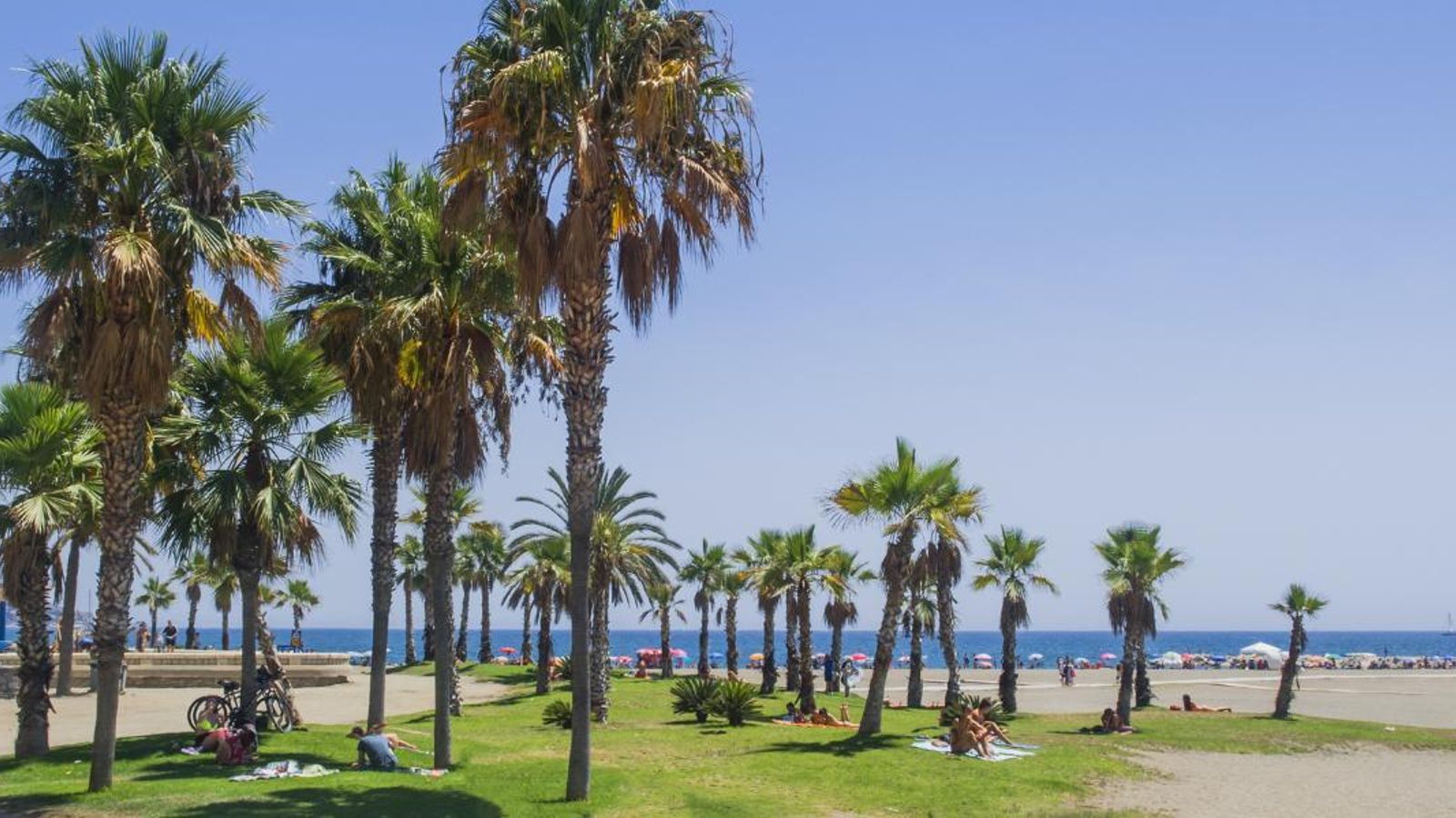 La playa de La Malagueta.