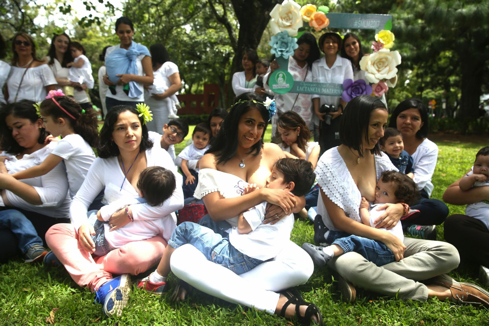 Concentración pro lactancia materna, en la Semana de la Lactancia Materna.