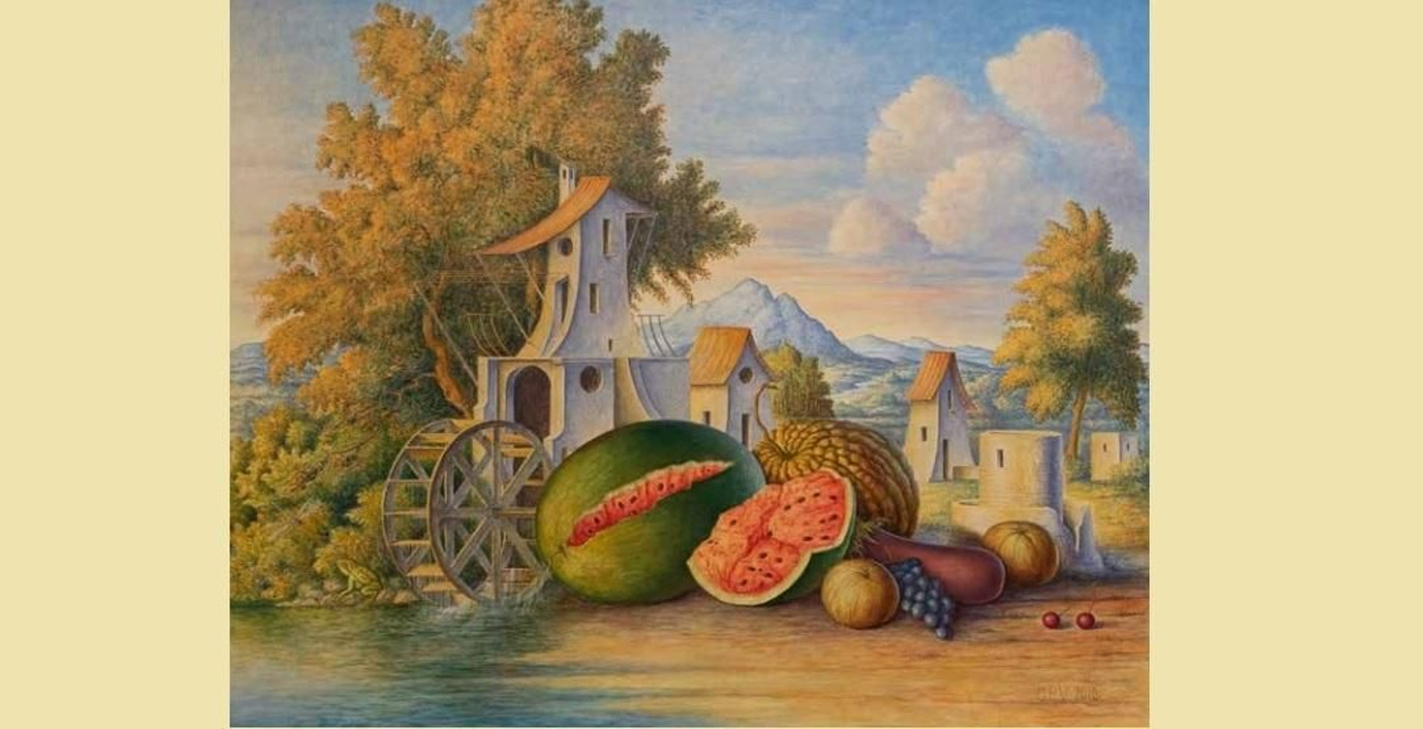 'Las tardes del Estío', de Guillermo Pérez Villalta. Exposición 'Exodo'.